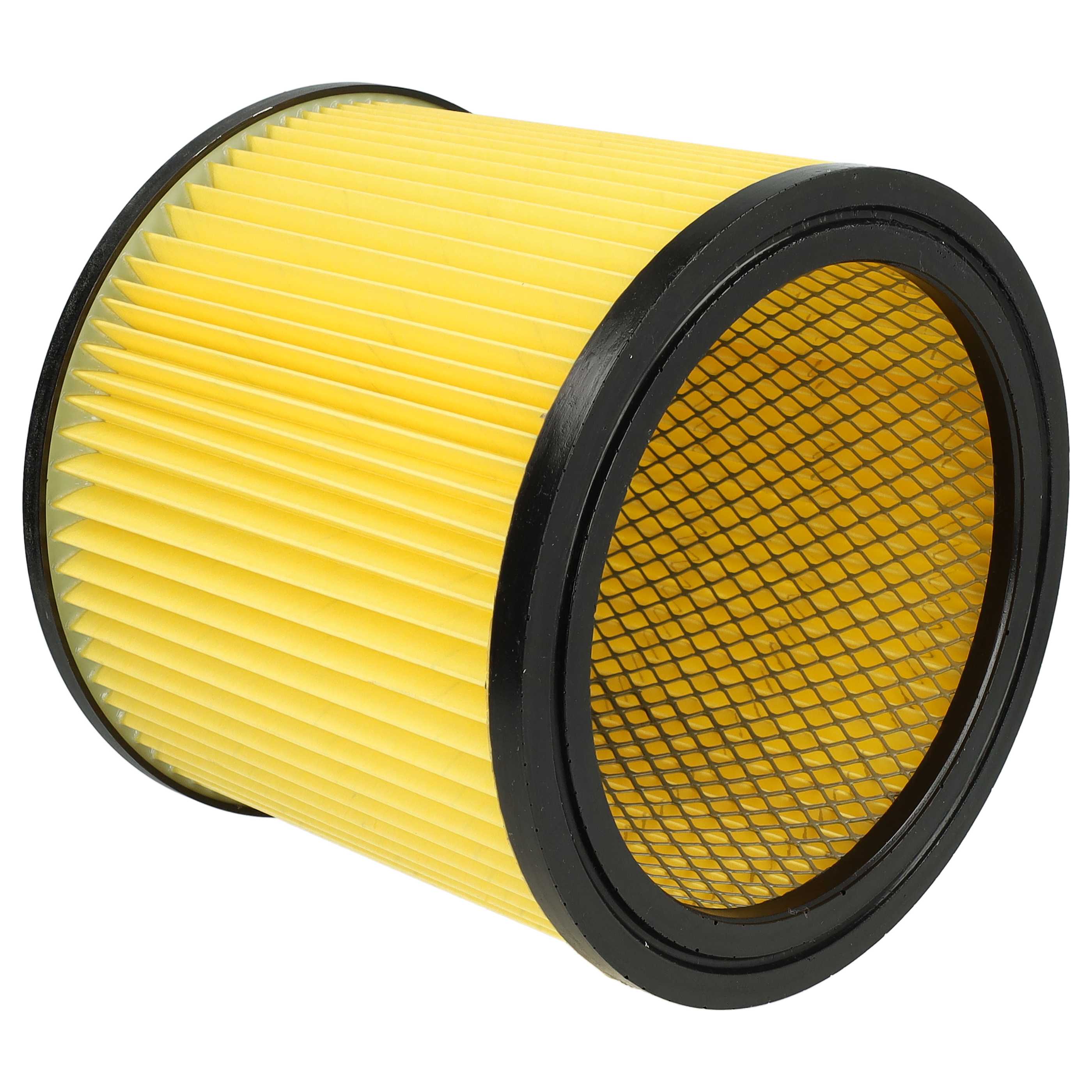4x Filtre remplace Thomas 787421 pour aspirateur Thomas - Cartouche Filtre, noir / jaune