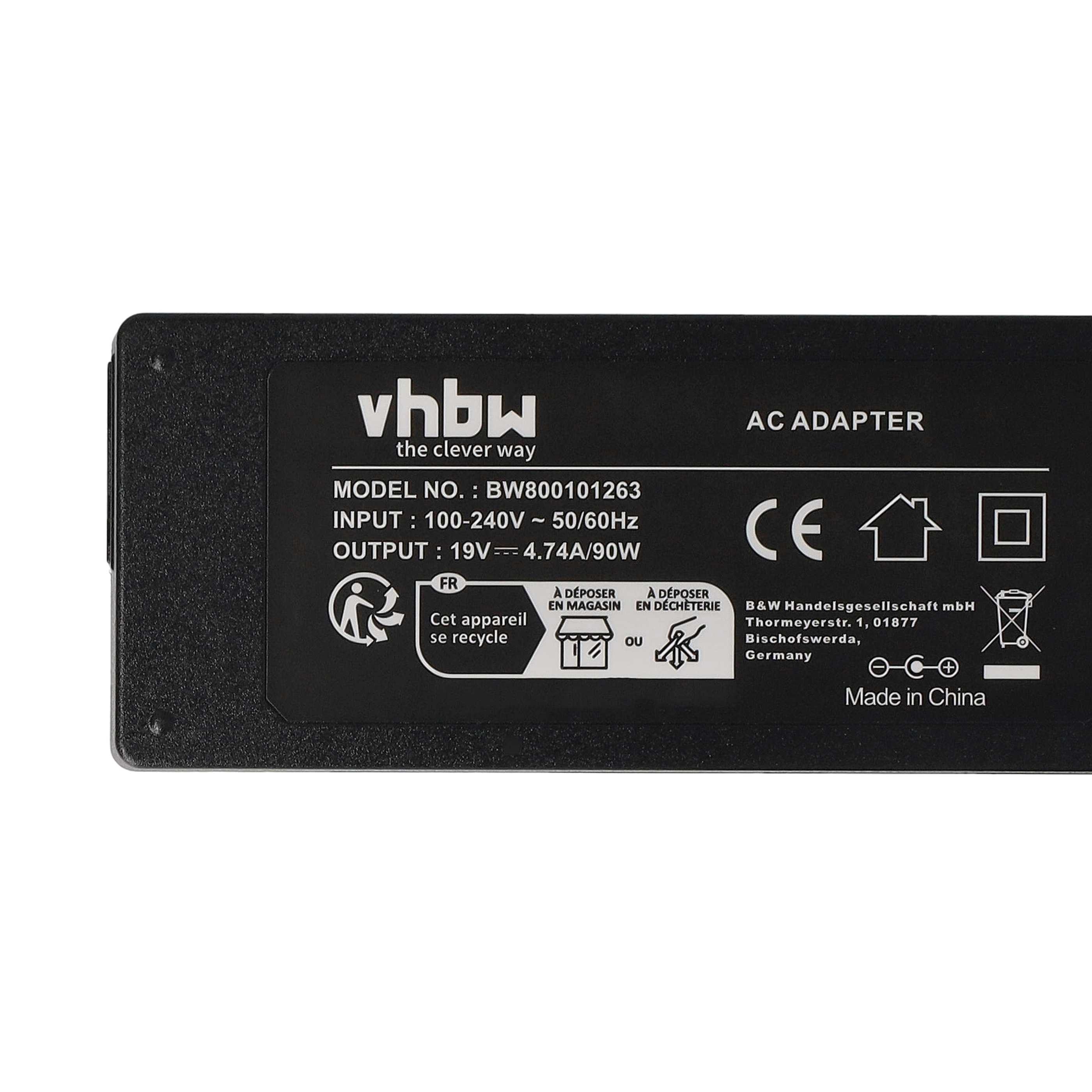 Alimentation remplace Samsung AD-8019, AA-PA1N90W, AD-9019A, AD-9019 pour ordinateur portable Samsung, 90 W