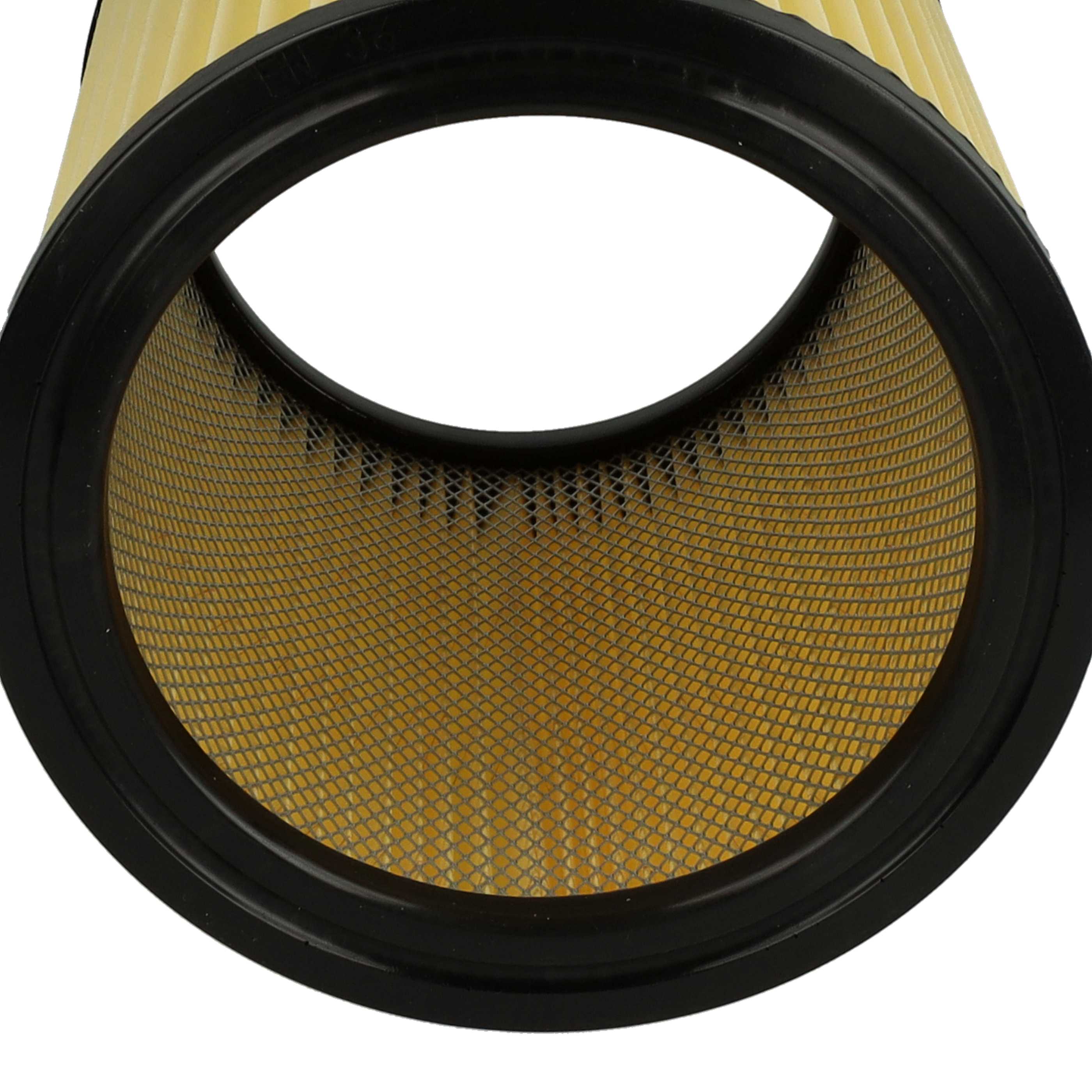 2x Filtro reemplaza Hikoki Hitachi 710060 para aspiradora Hikoki Hitachi filtro plisado, negro / amarillo