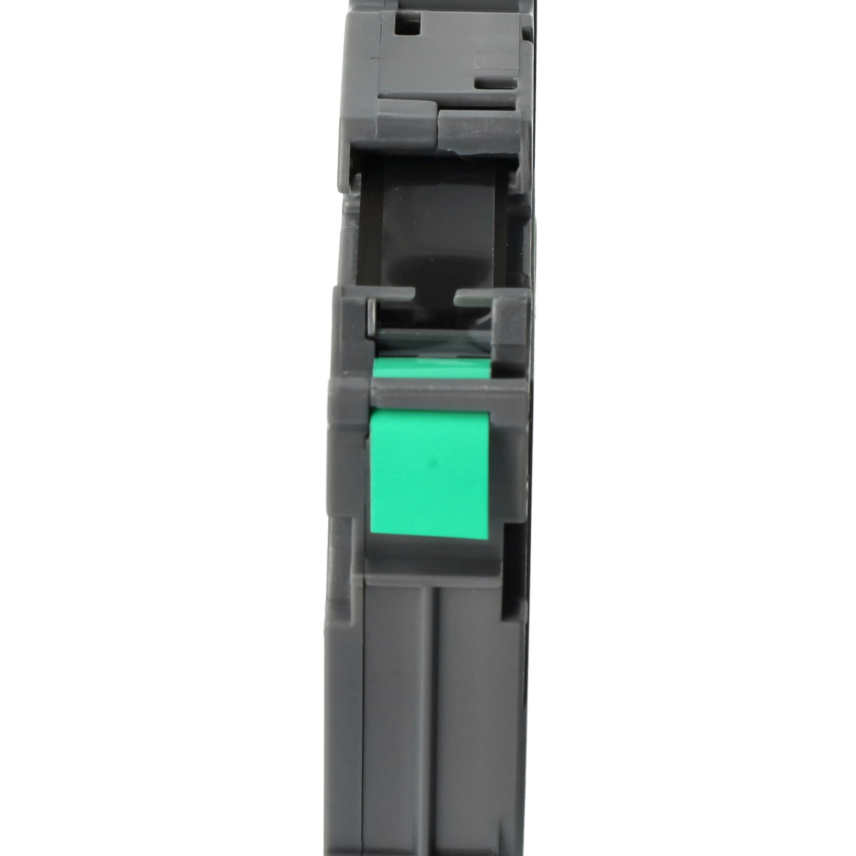 Cassetta nastro sostituisce Brother TZeFX721 per etichettatrice Brother 9mm nero su verde, flessibile