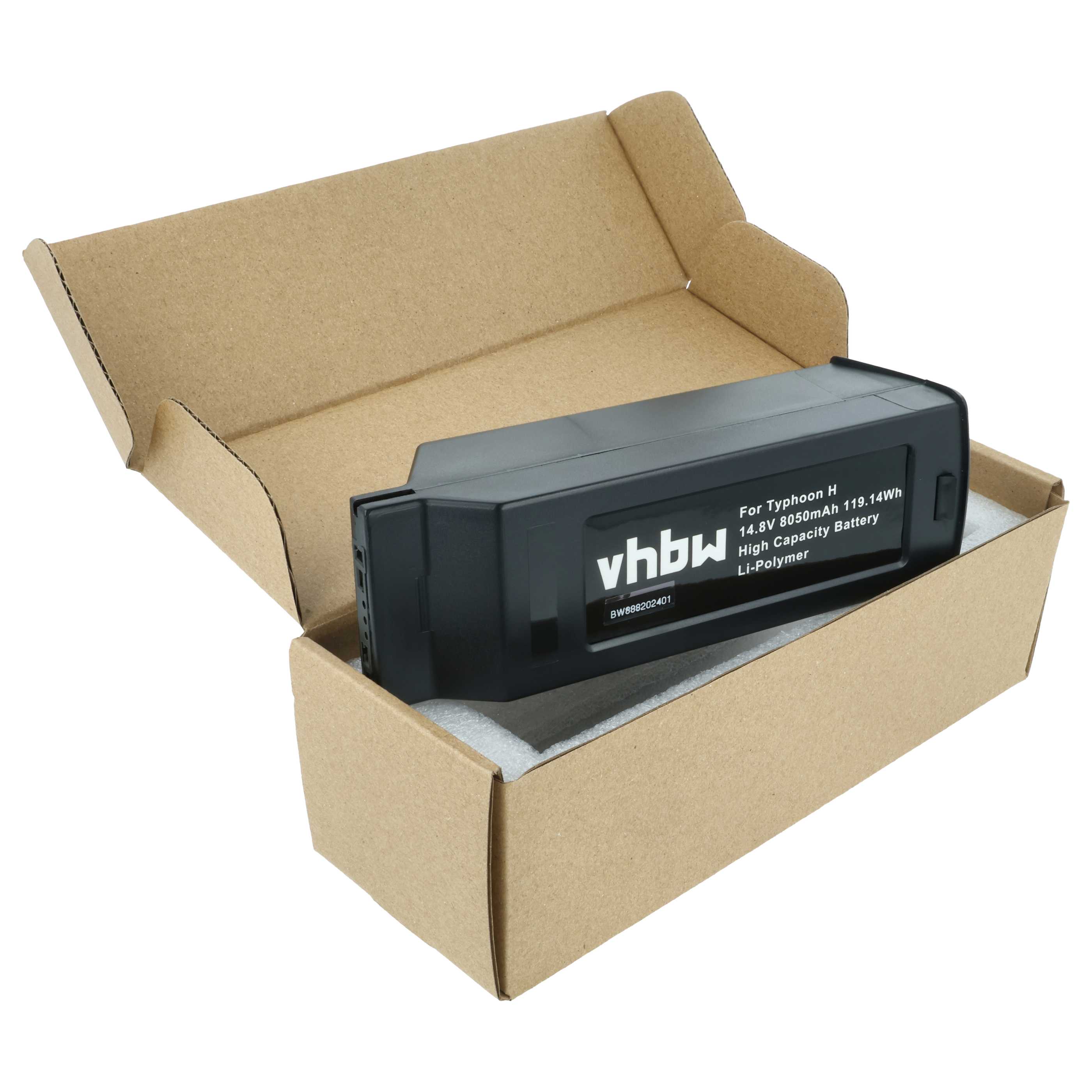 2x Batteries remplace Yuneec YUNH105, YUNTYH105 pour drone Yuneec- 8050mAh 14,8V Li-polymère