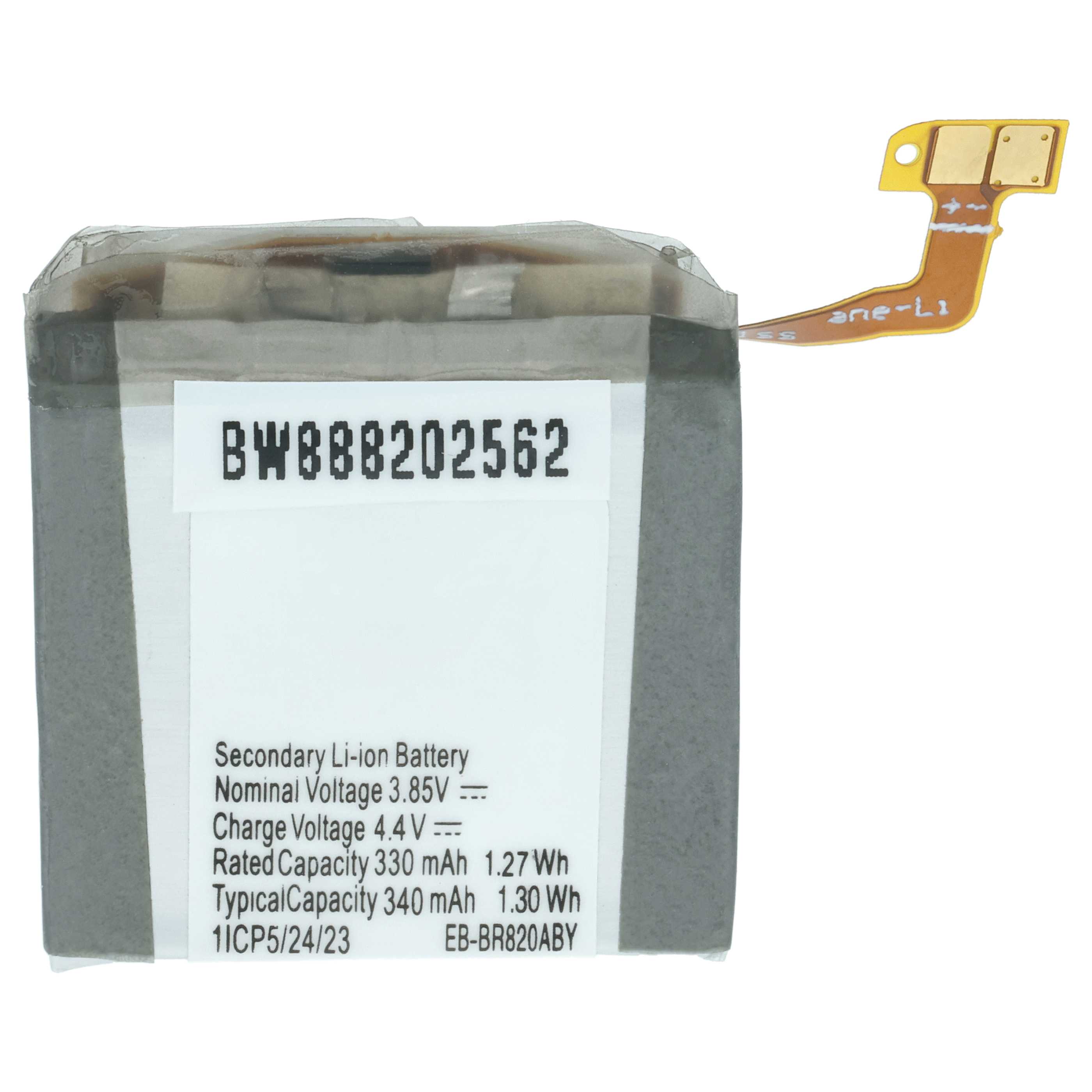 Smartwatch Battery replaces Samsung EB-BR820ABY, GH43-04966A - 320 mAh 3.85 V Li-polymer