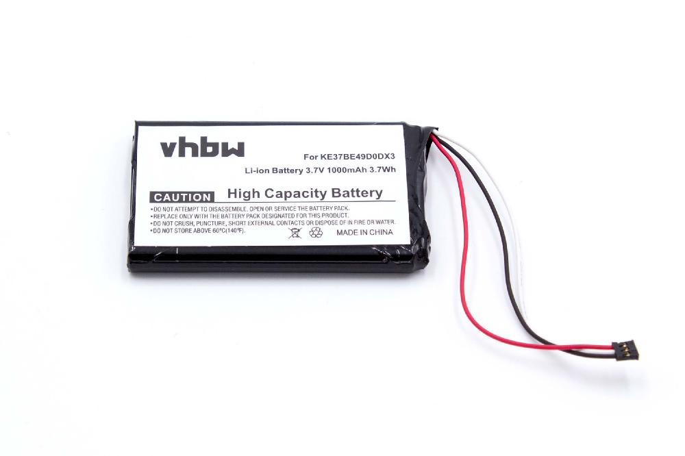 GPS Battery Replacement for Garmin 361-00035-00 - 1000mAh, 3.7V