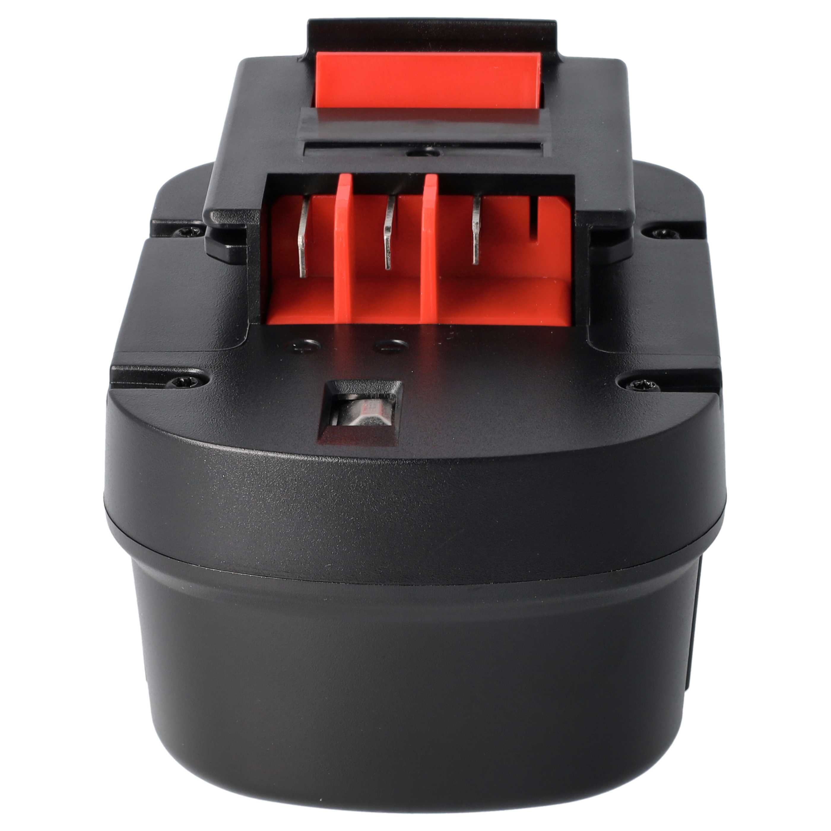 2x Battery replaces Black & Decker A12, A12, A12EX, A12E, A12-XJ Electric Power Tool - 1500 mAh, 12 V, NiMH