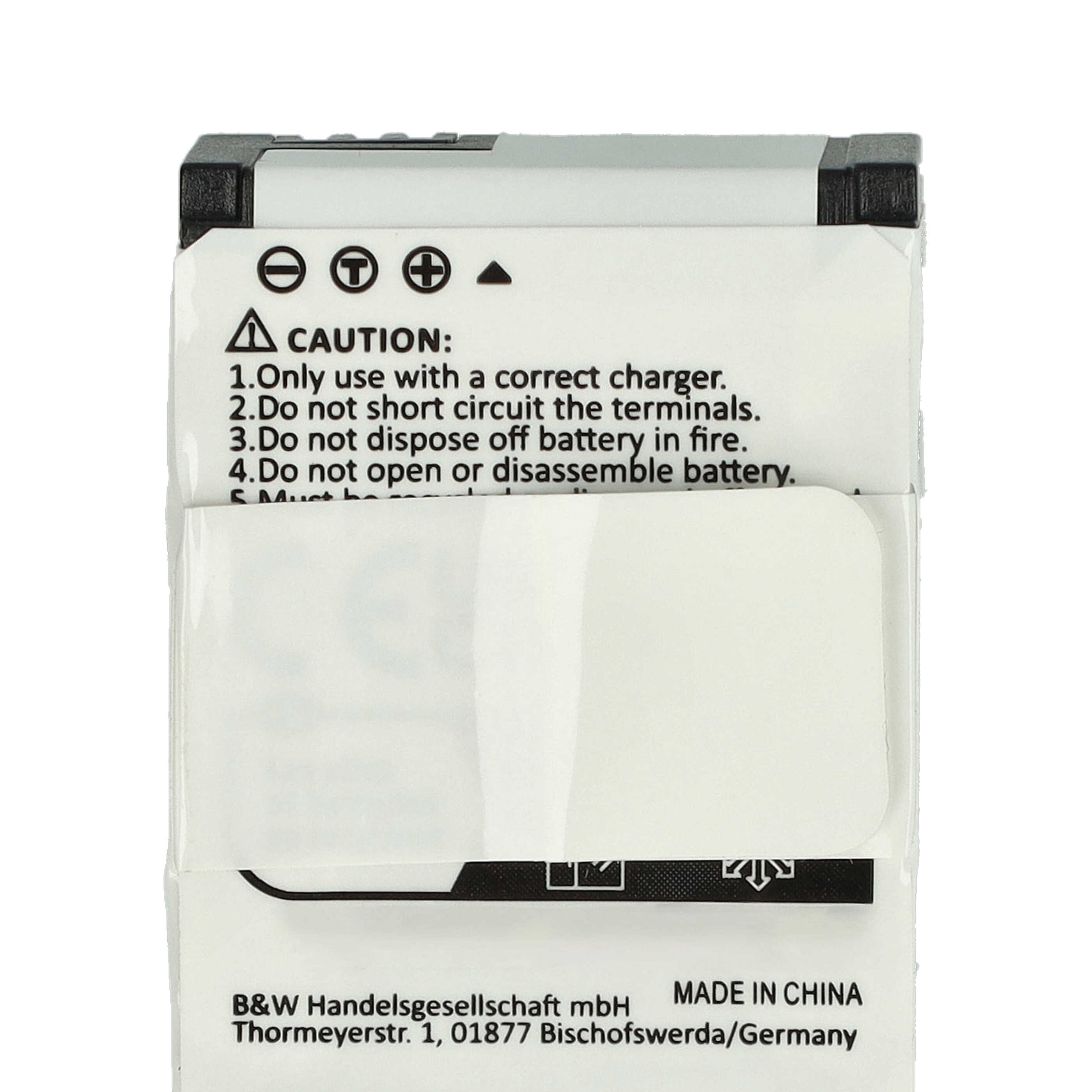 Videocamera 3x Battery replaces GoPro 1ICP7/26/33-2, 601-00724-00ACHDHN-301 - 1180 mAh 3.7 V Li-polymer