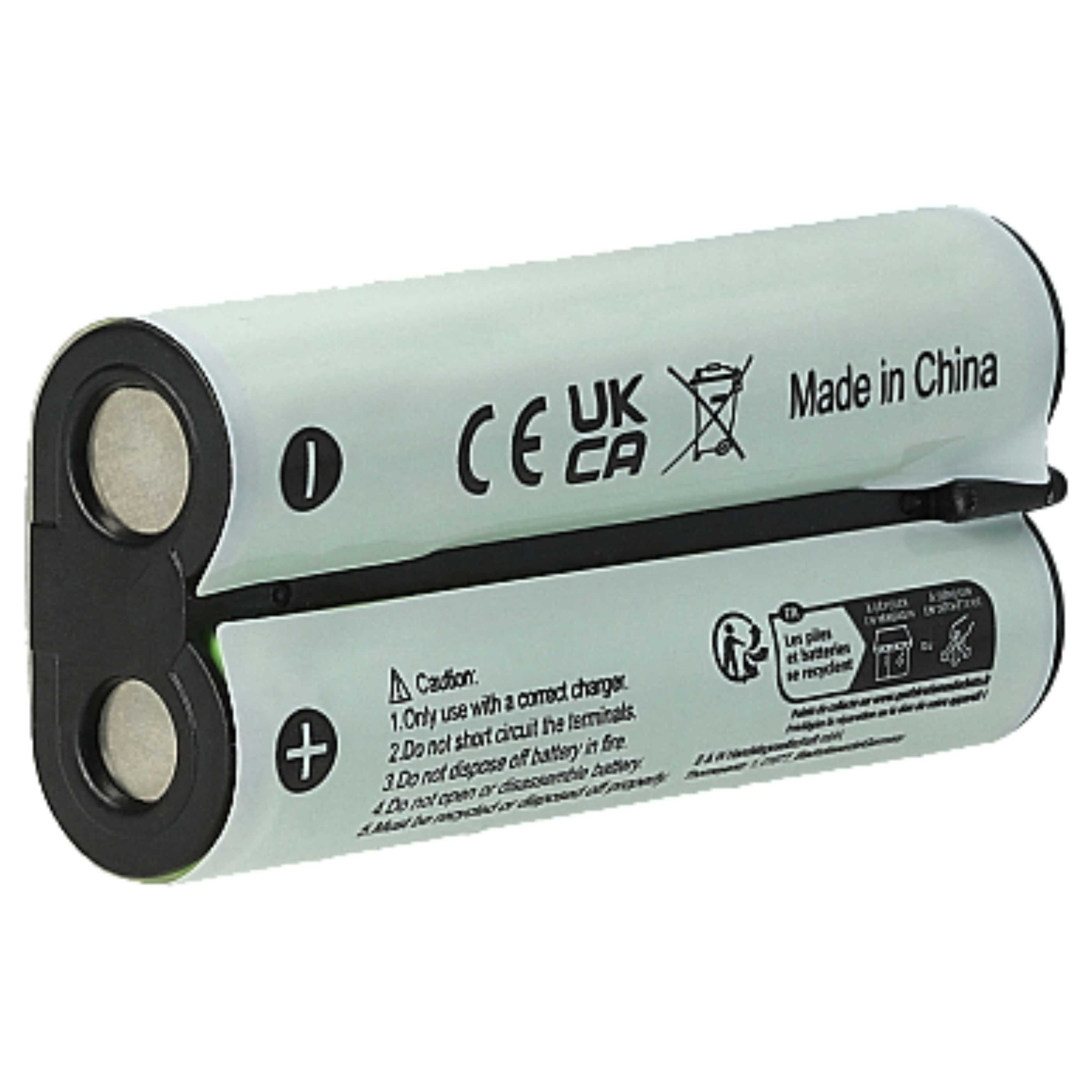 Batterie remplace Olympus BR403, BR402 pour dictaphone - 800mAh 2,4V NiMH