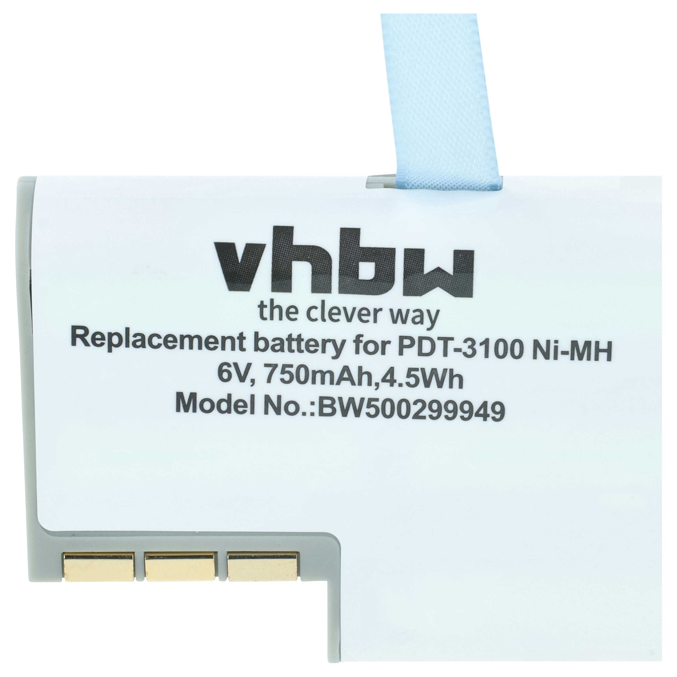 2x Battery replaces Symbol 50-14000-0, 21-36897-02, KT-12596-01 for Symbol Barcode Scanner POS - 750 mAh 6 V