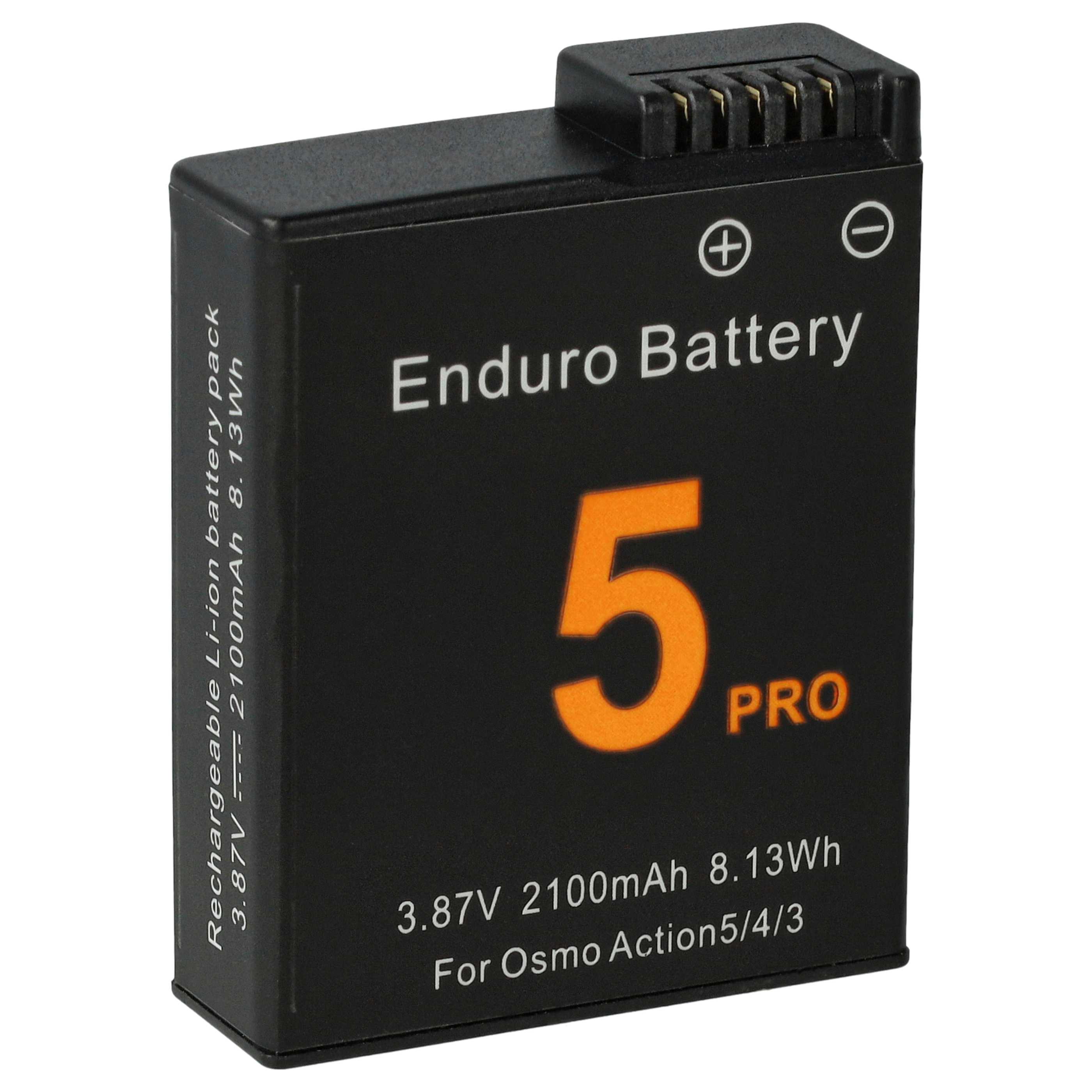 2x Battery replaces DJI BCX204-1950-3.87, CP.OS.00000370.01, JH-ACT5 - 2100mAh, 3.8V, Li-Ion