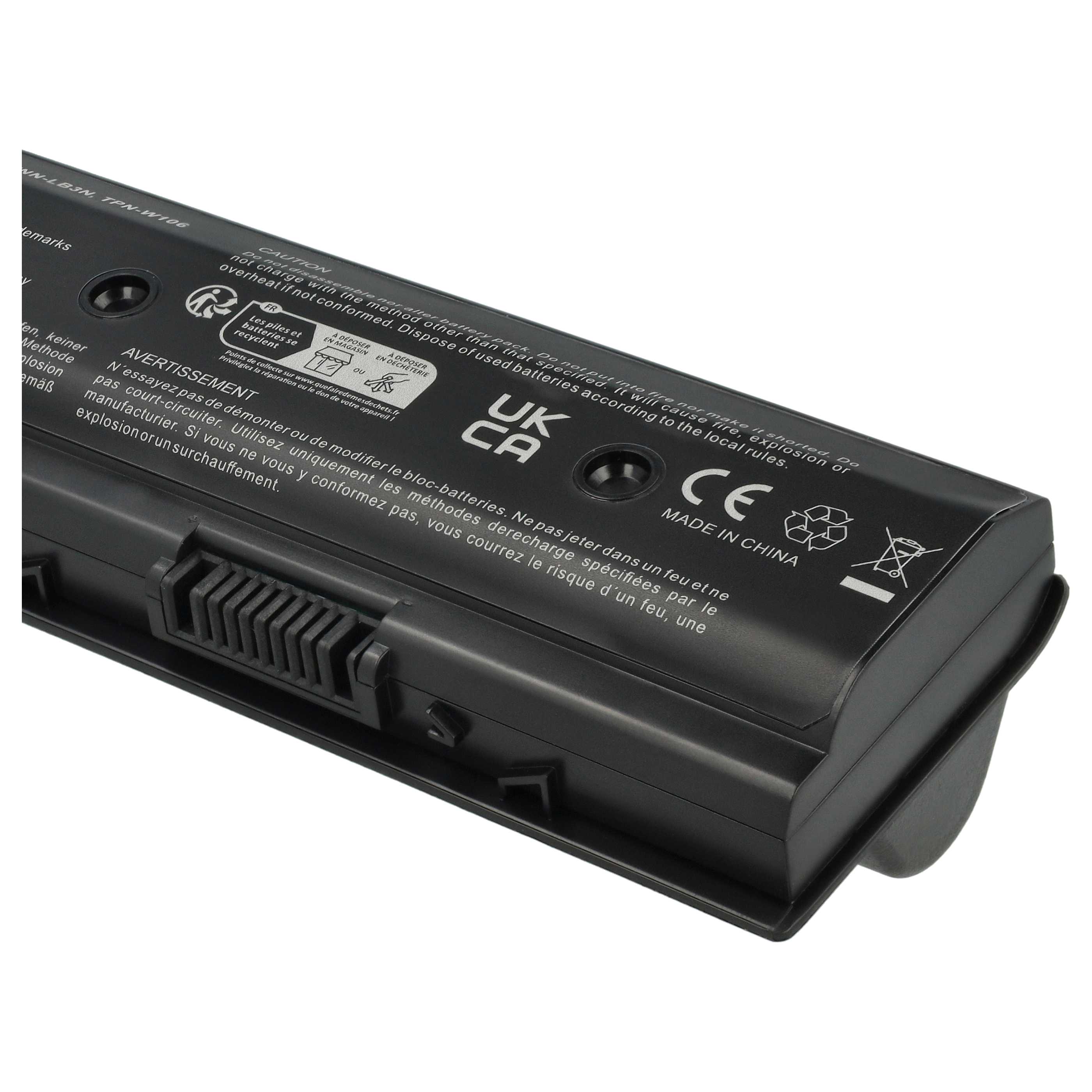 Akumulator do laptopa zamiennik HP 671567-831, 671567-421, 671731-001 - 6600 mAh 10,8 V Li-Ion, czarny