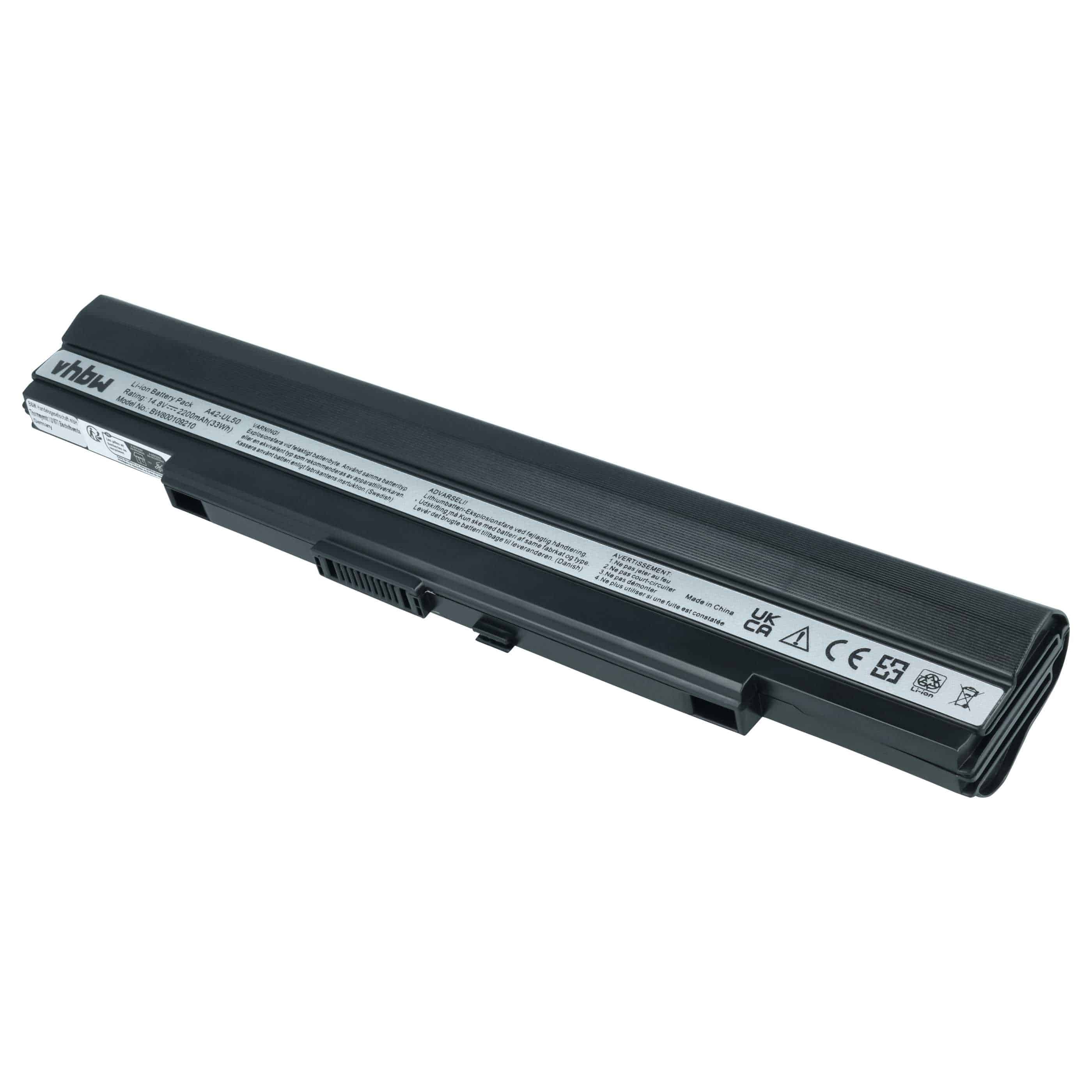 Akumulator do laptopa zamiennik Asus 07G016BW1875, 07G016C11875 - 2200 mAh 14,8 V Li-Ion, czarny