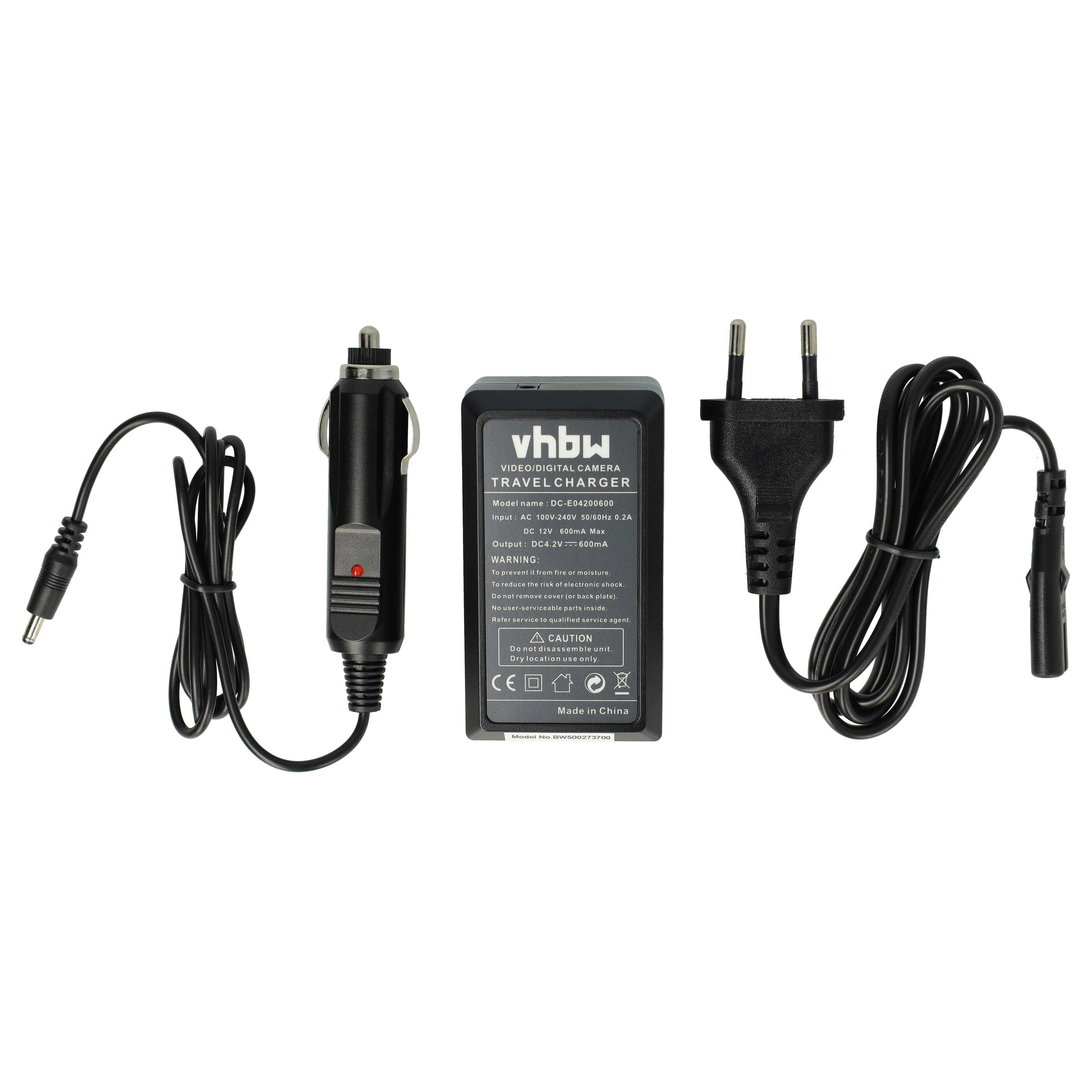 Battery Charger suitable for Sony NP-FC10 Camera etc. - 0.6 A, 4.2 V