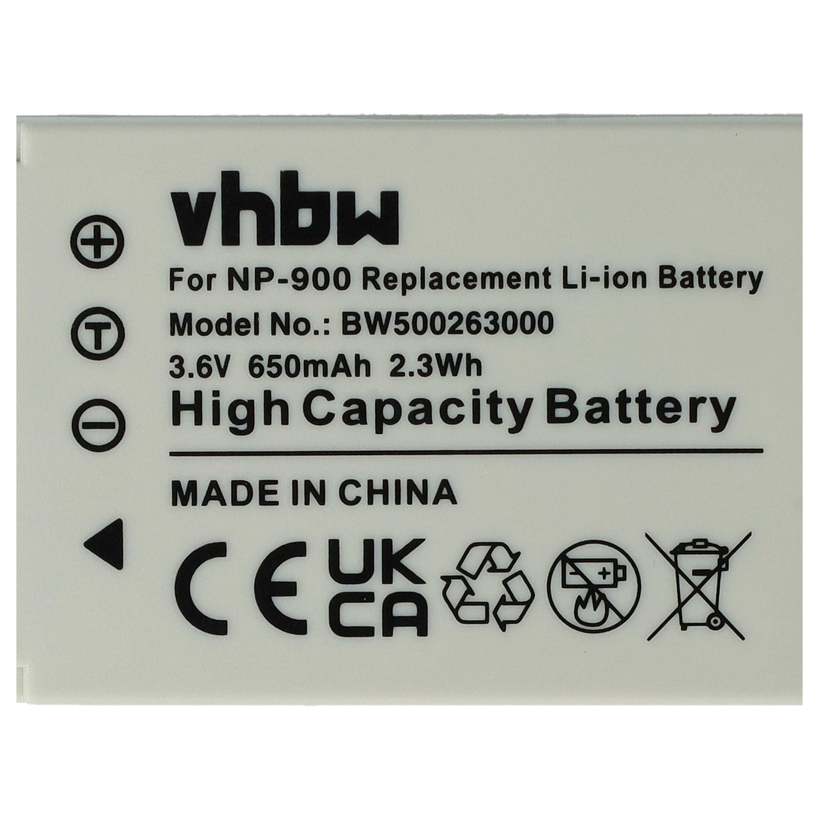 2x Batteries remplace Avant BATS4 pour appareil photo TCM- 650mAh 3,6V Li-ion