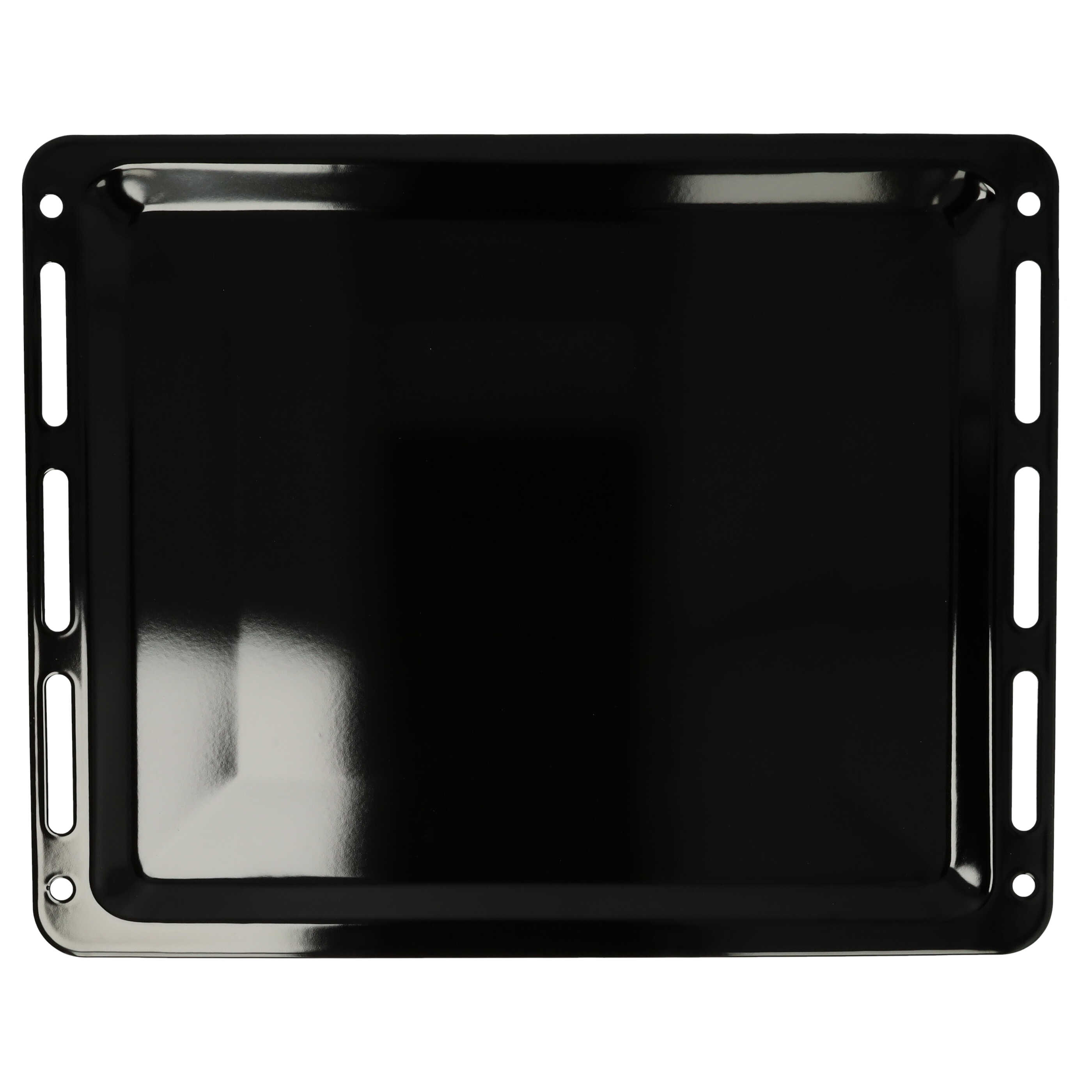 Bandeja de horno reemplaza Bosch 1101433, 11029050 - 45,5 x 36,1 x 2 cm, antiadherente, esmaltado negro