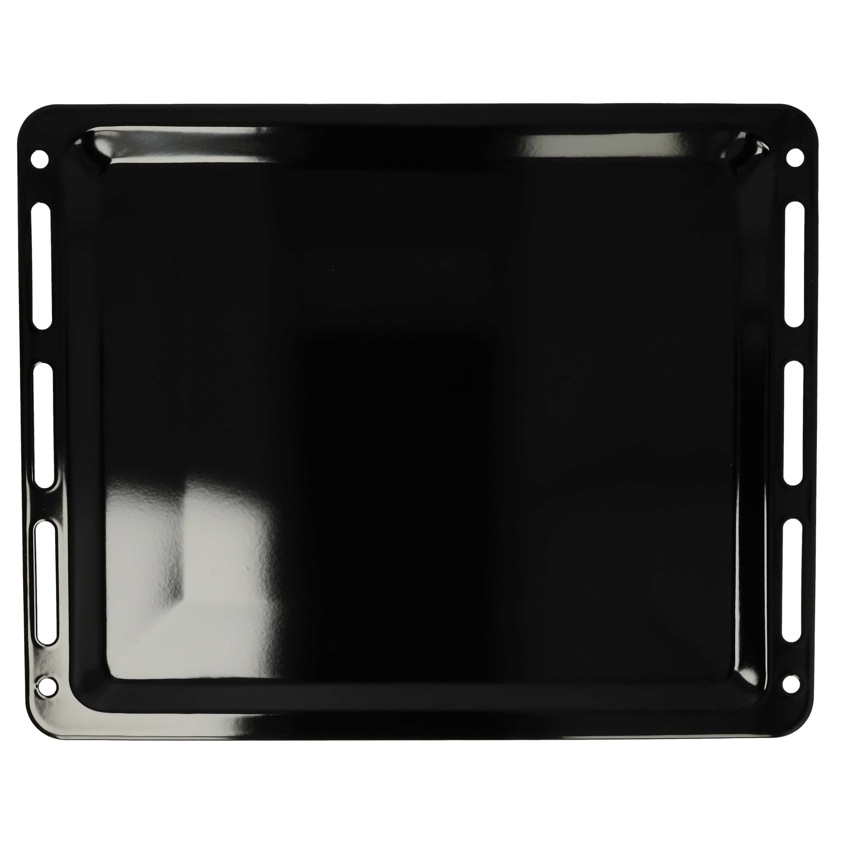 Bandeja de horno reemplaza Bosch 1101433, 11029050 - 45,5 x 36,4 x 2 cm, antiadherente, esmaltado negro