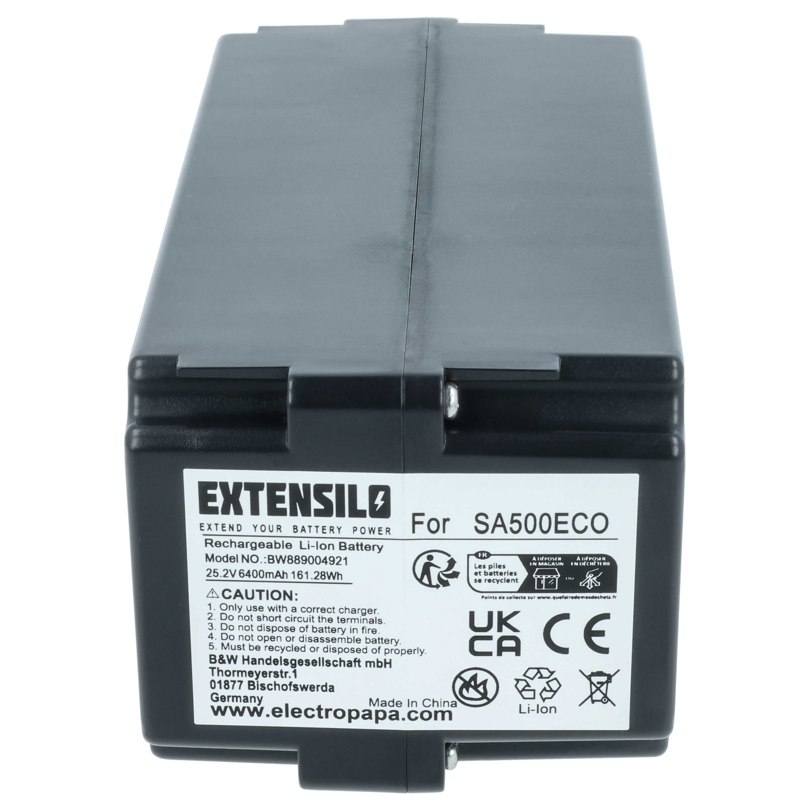 Akku 25,2V als Ersatz für Yard Force 862601, 862615, 862617, 862618, 0862622, 0862622001 - 6,4 Ah Li-Ion