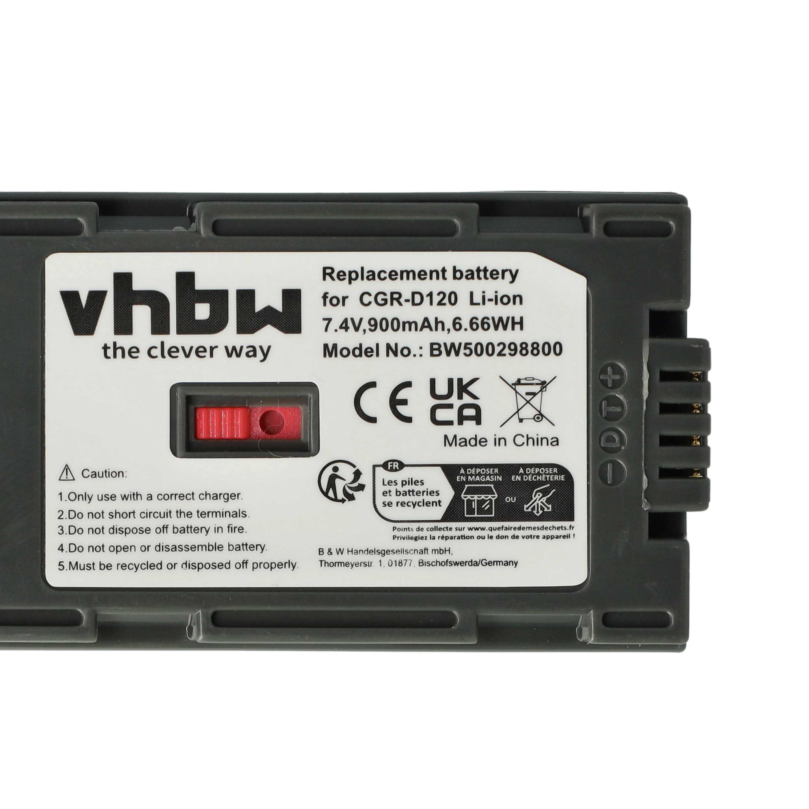 Videocamera 3x Battery replaces Hitachi DZ-BP28, DZ-BP16 - 900 mAh 7.2 V Li-Ion