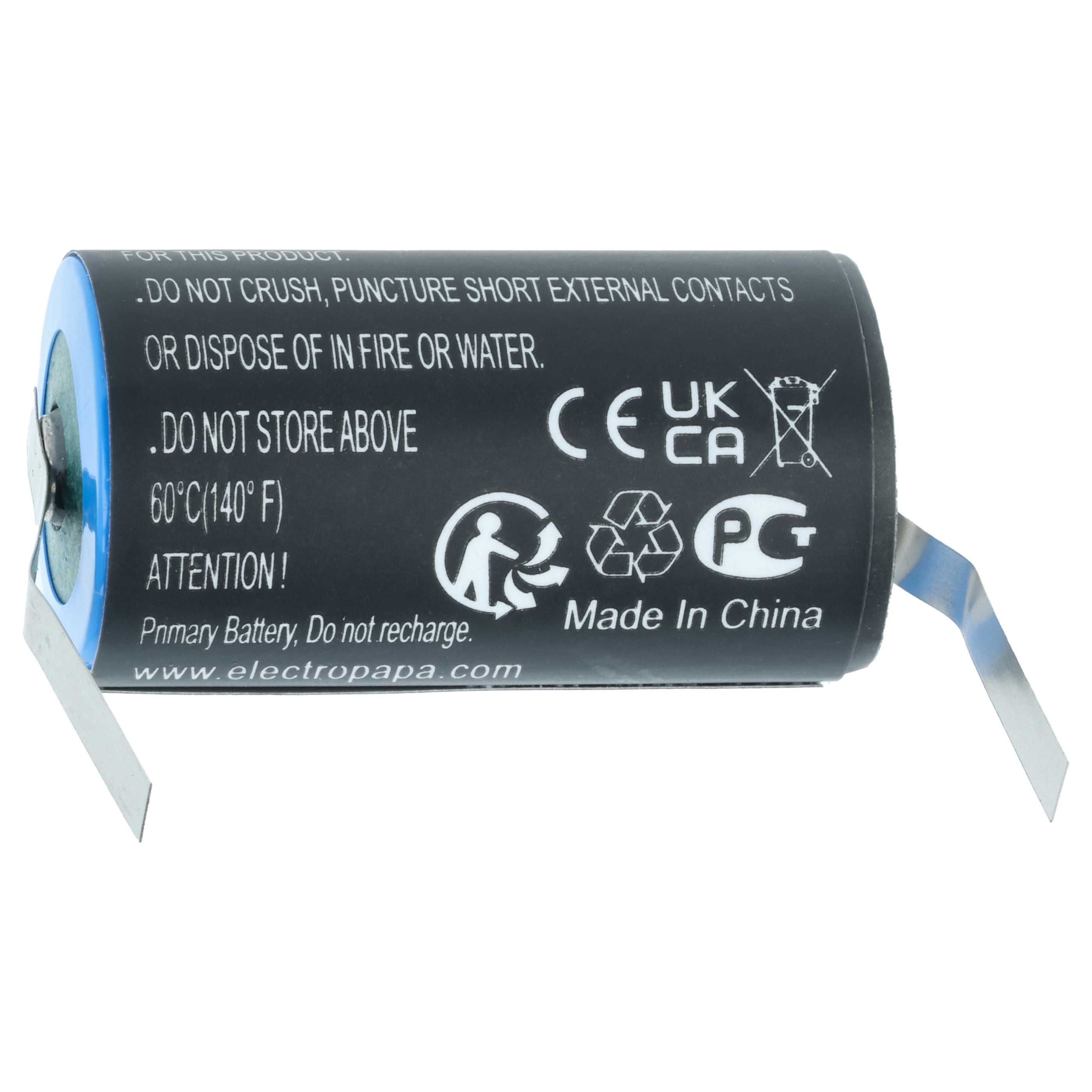 10x Battery replaces Maxell ER17/33 - 1600 mAh 3.6 V Li-MnO2