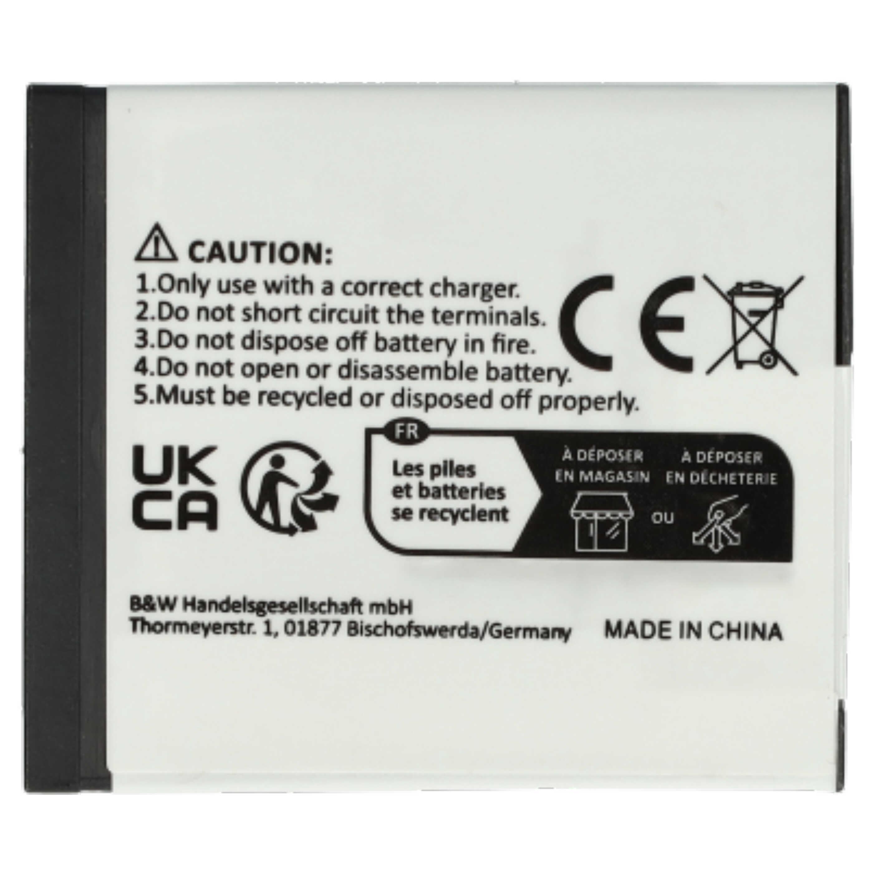3x Battery replaces Panasonic DMW-BLH7E, DMW-BLH7, DMW-BLHPP, DMW-BLH7PP - 600mAh, 7.2V, Li-Ion with Info Chip