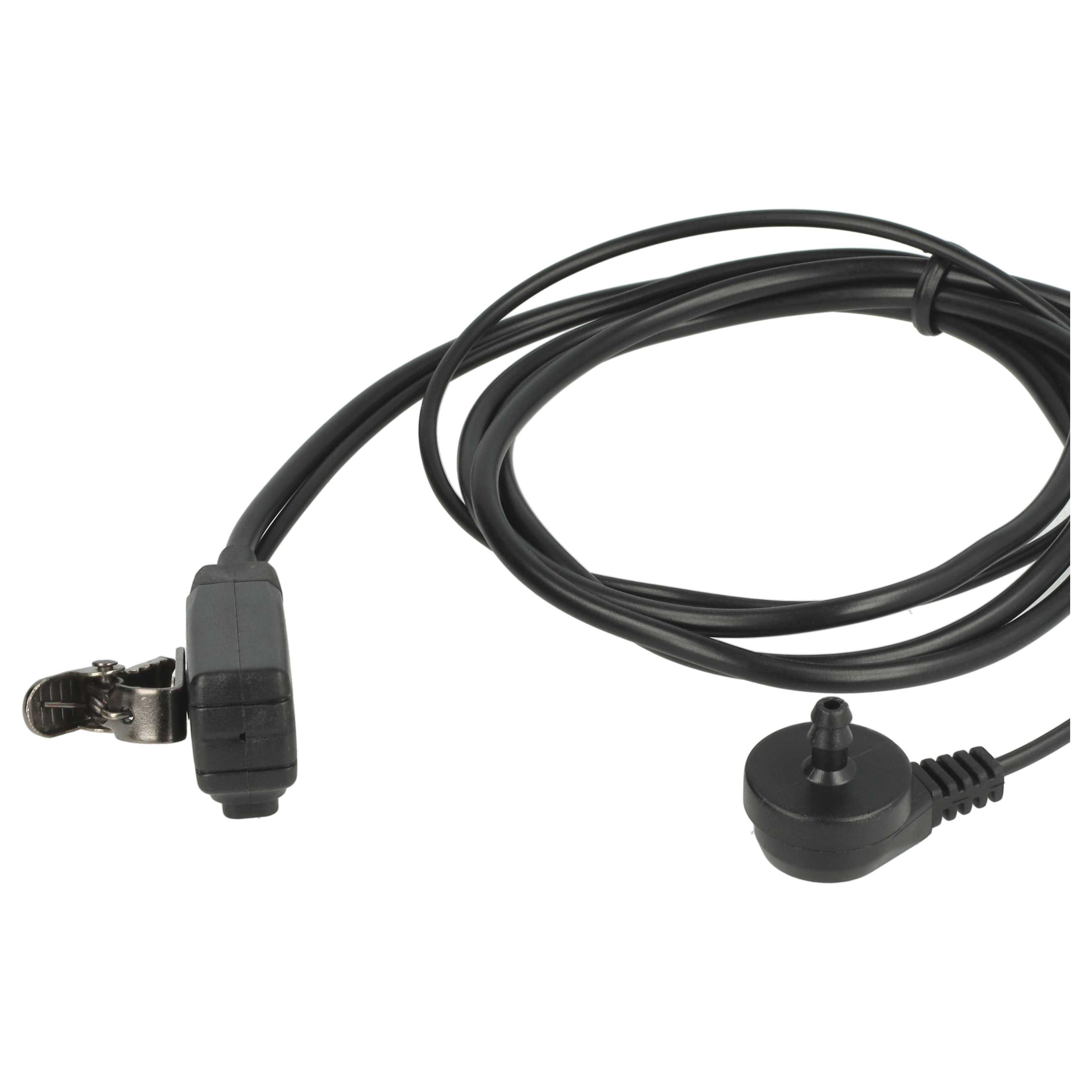 Security Radio Headset suitable for Retevis / Motorola / Hytera MTX900 - "Take Call Button", Clip Mount + Phon