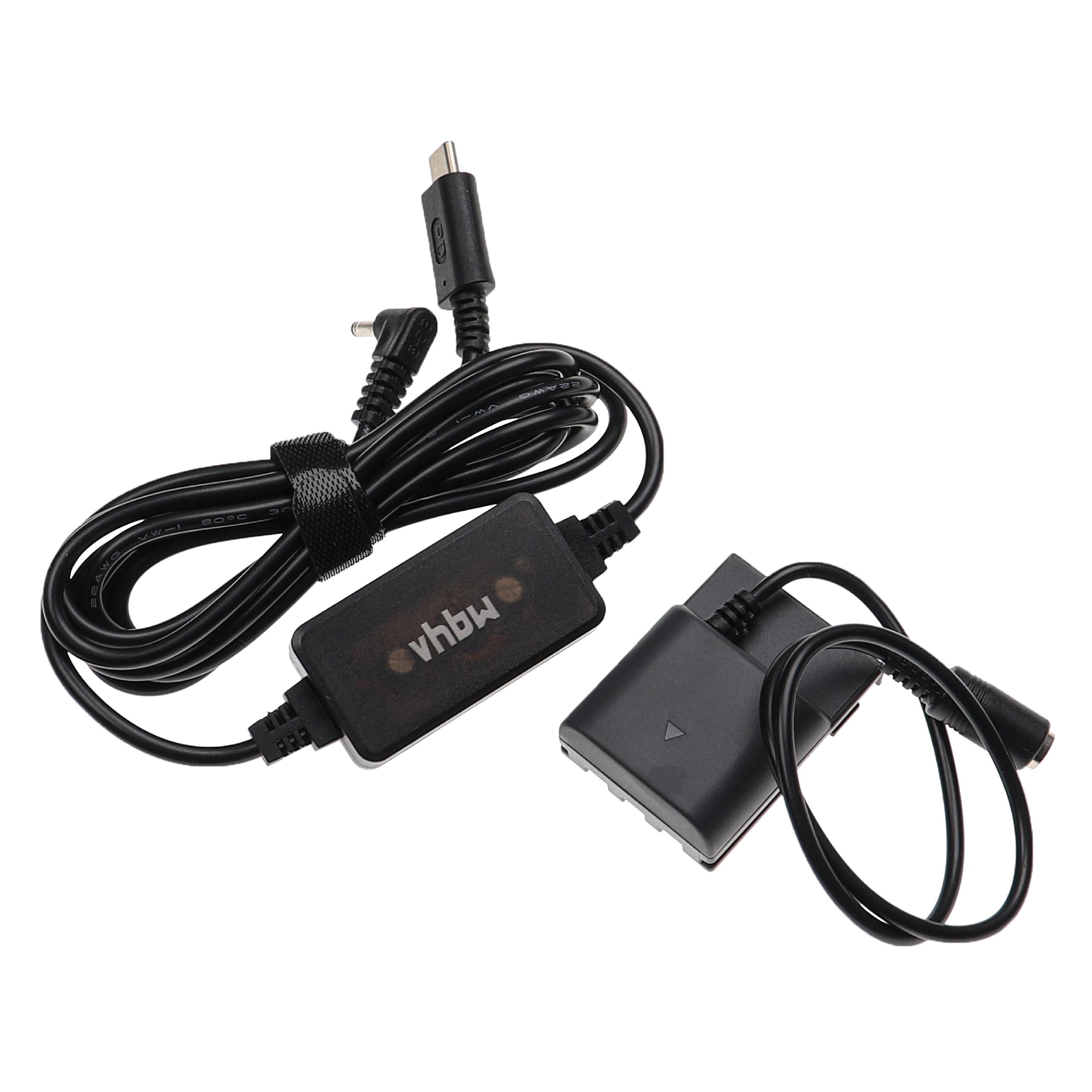 USB Power Supply replaces ACK-DC20 for Camera + DC Coupler as Canon - 2 m, 8.4 V 3.0 A