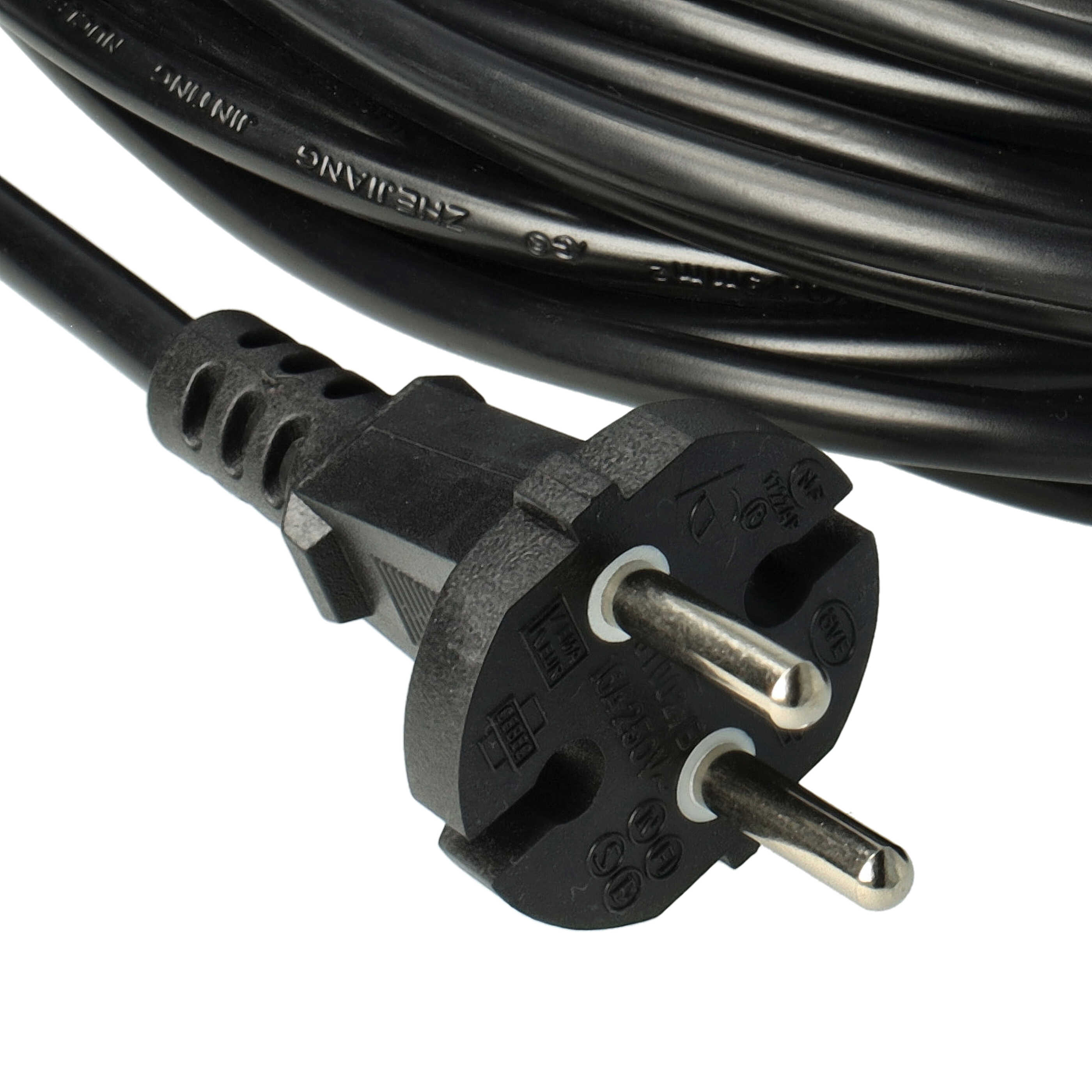 Stromkabel als Ersatz für Moneual 8809141316269 für Kirby Staubsauger u.a. - 15 m Kabel