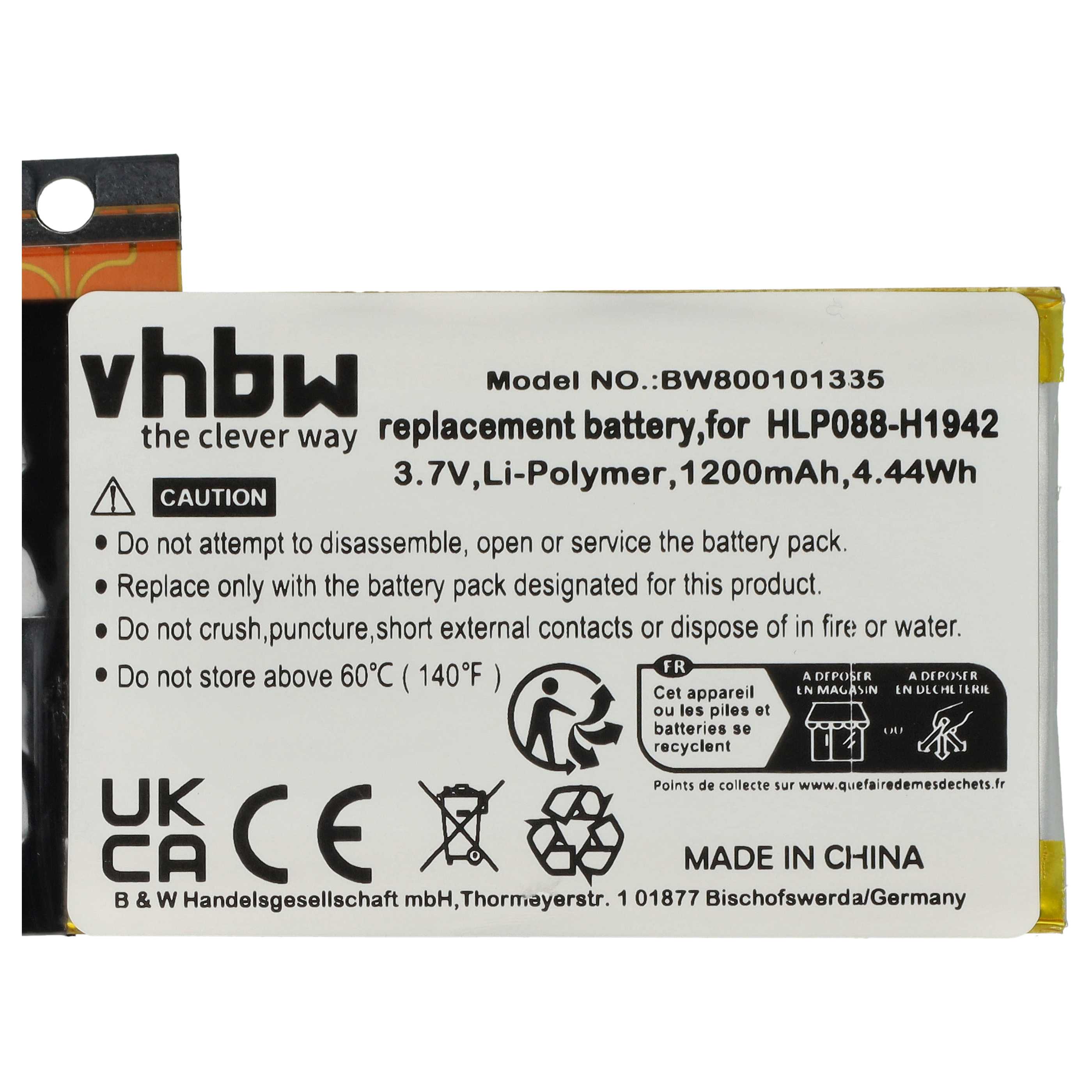 Akku als Ersatz für Apple 616-0346, 616-0366, 616-0347, 616-0372 - 1200mAh 3,7V Li-Polymer + Werkzeug
