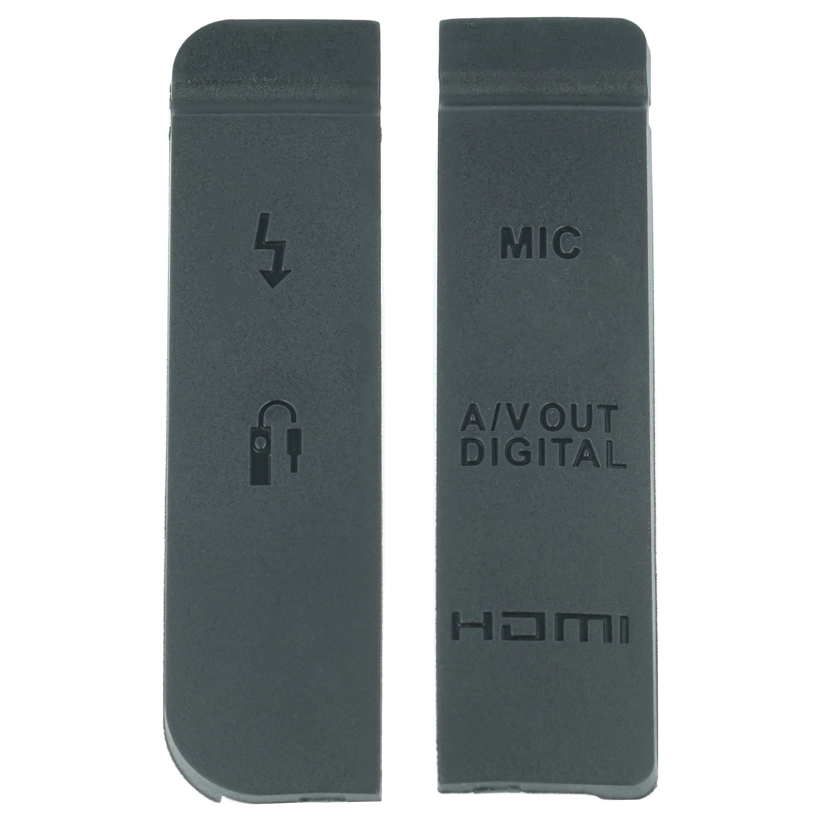 2x Capuchon de prise pour appareil photo Canon EOS 7D - HDMI, A/V numérique, micro, PC-/Flash, télécommande