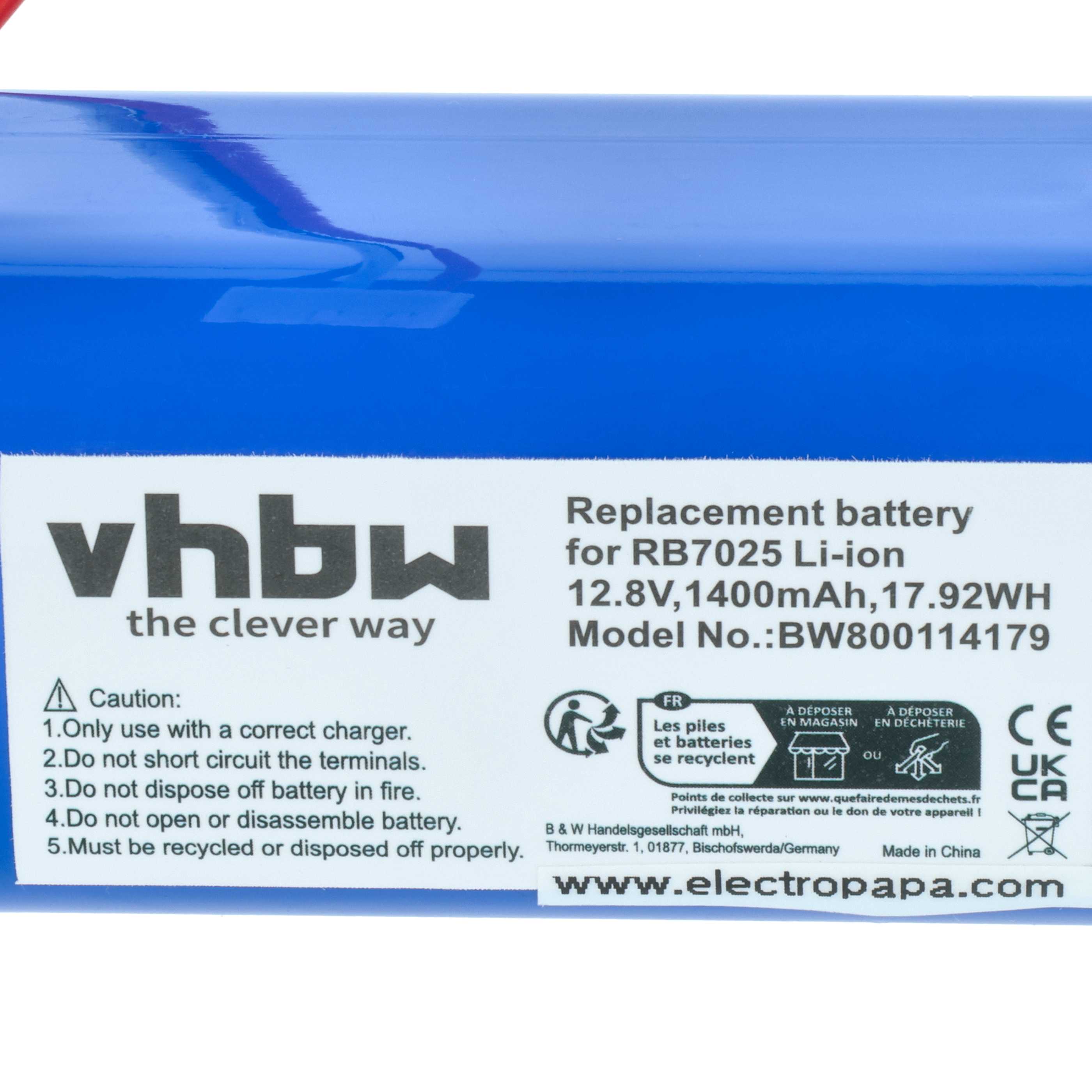 Battery replaces Philips CP0111/01, 4IFR19/66 for Philips etc. 1400mAh, 12.8V, Li-Ion