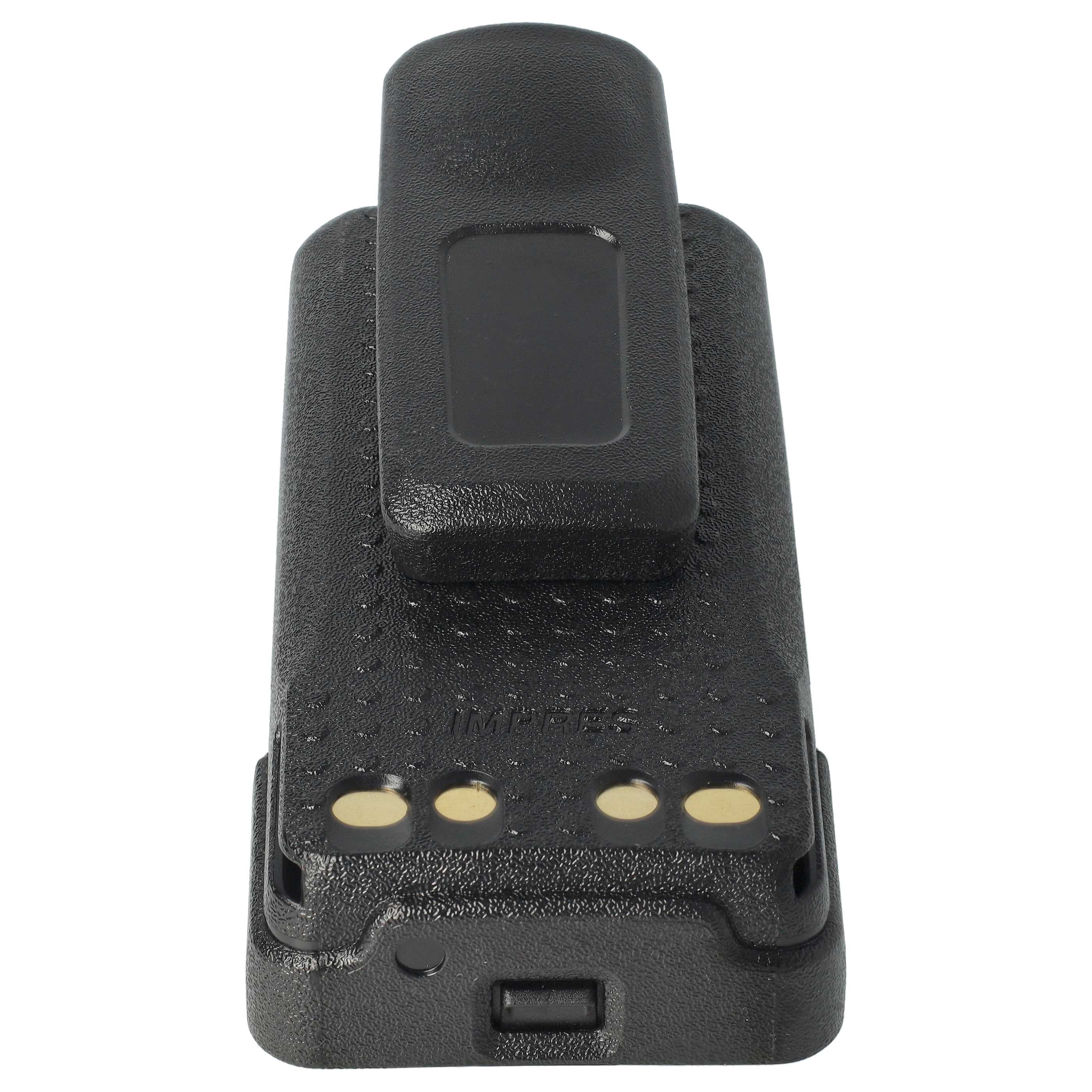 Radio 10x Battery replaces Motorola PMNN441, PMNN4415, PMNN4415AR - 3000 mAh 7.2 V Li-Ion + Belt Clip