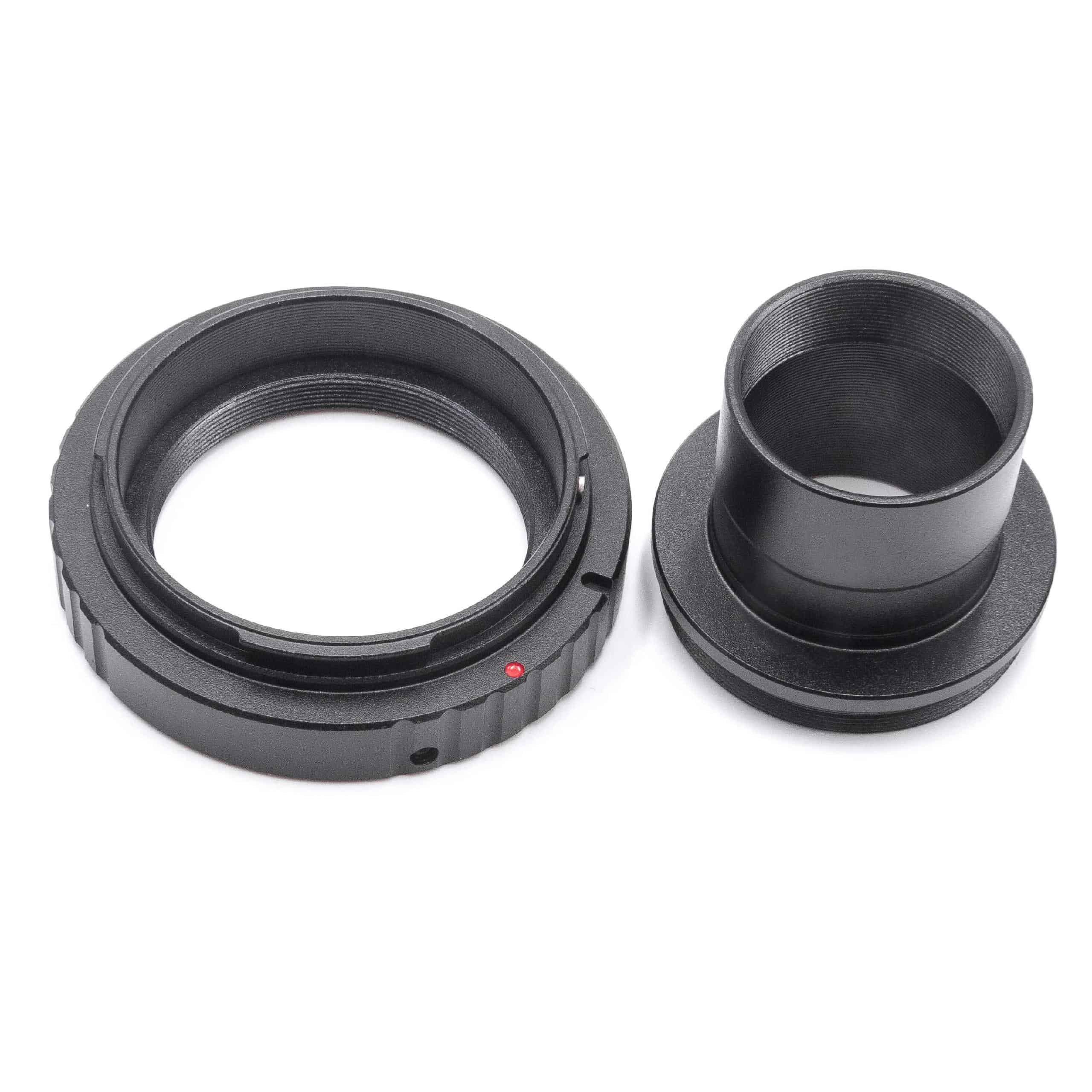2x Adapter ring, T2-ring adapter, lens mount adapter 1,25" - M42x0.75 suitable for Canon EOS telescop