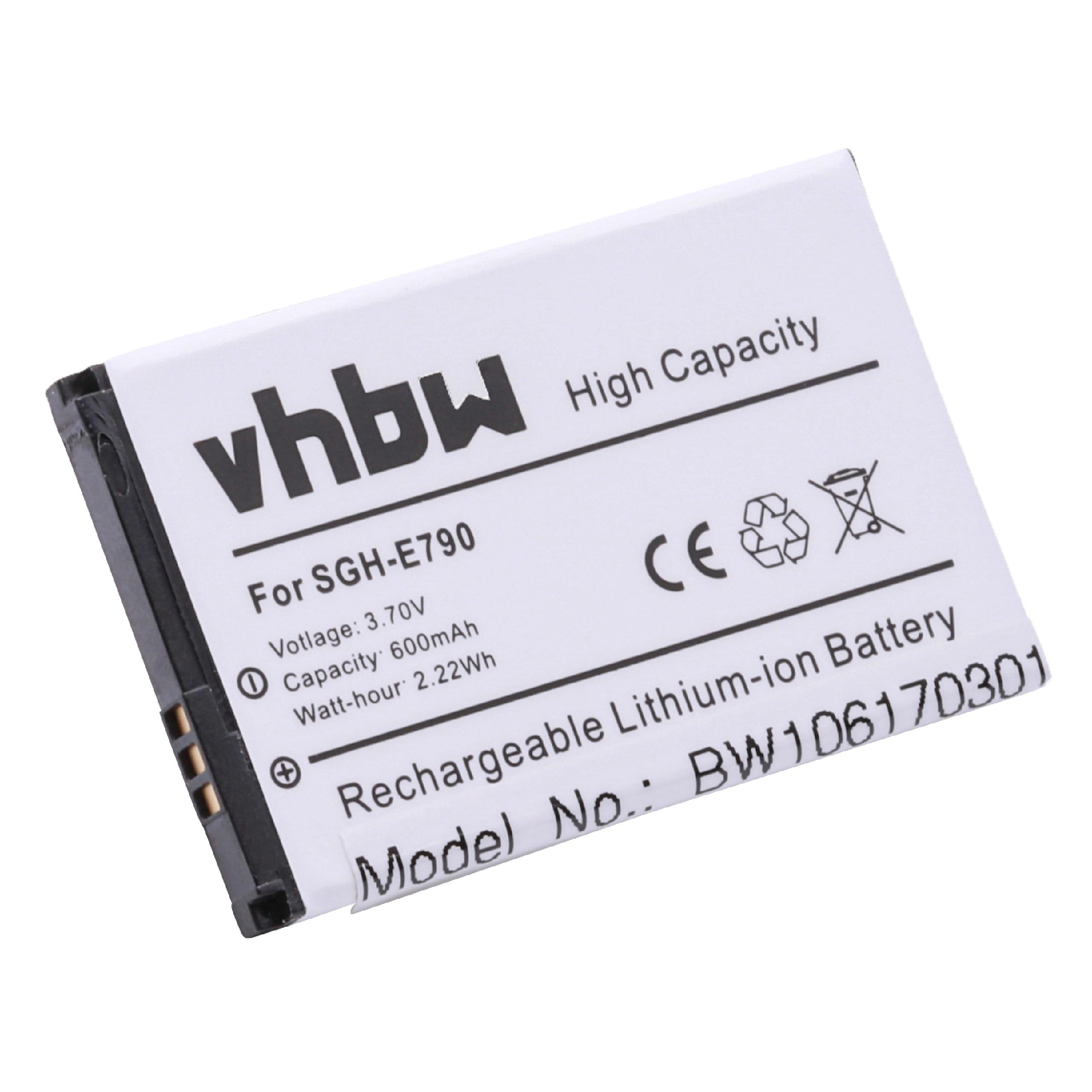 Mobile Phone Battery Replacement for Samsung AB403450BC, AB403450BA, AB403450BE - 600mAh 3.7V Li-ion