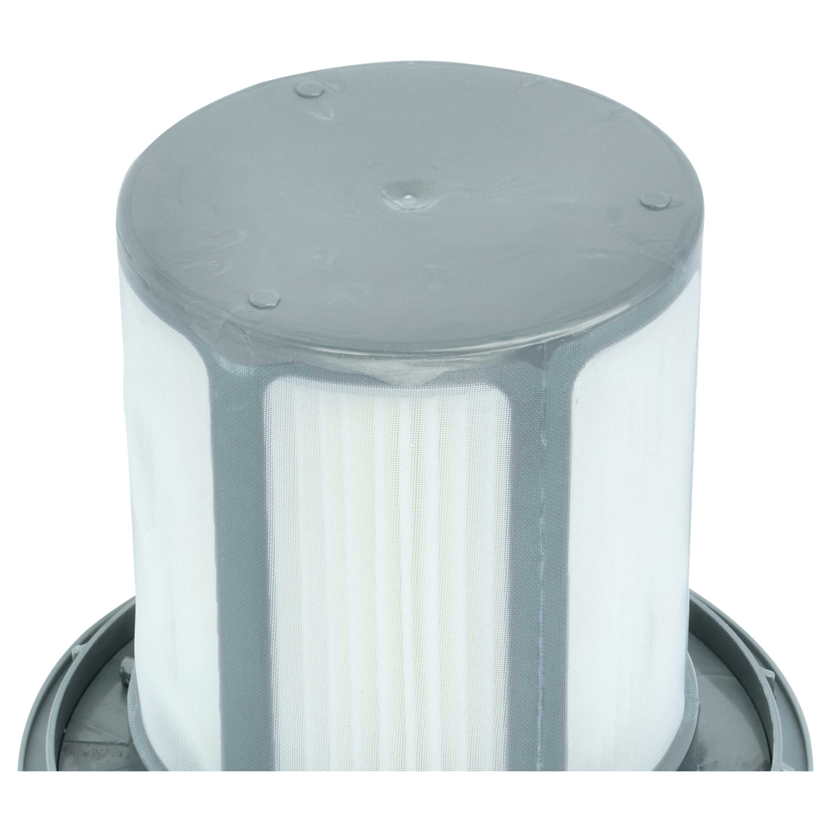 4x cartridge filter replaces Bosch 12033215 for Vacuum Cleaner, white / grey