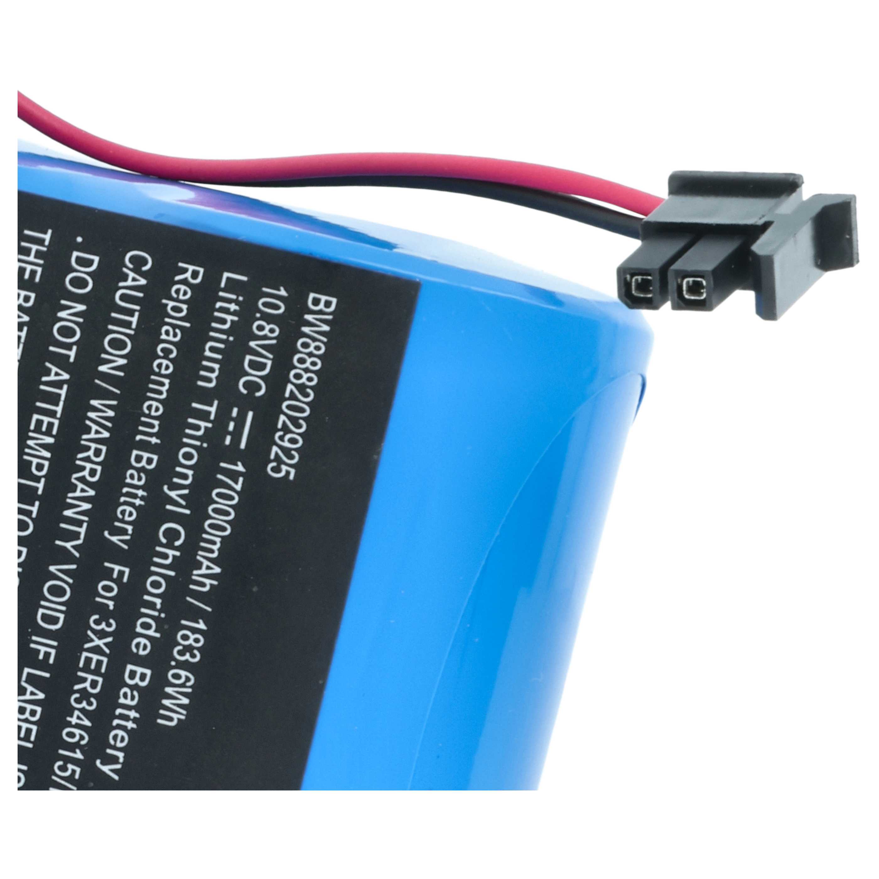 Pile (2 pcs.) remplace ABB 3HAB9999-1, 1SAP180300R0001 pour robot industriel ABB - 17000mAh 10,8V Li-SOCl2