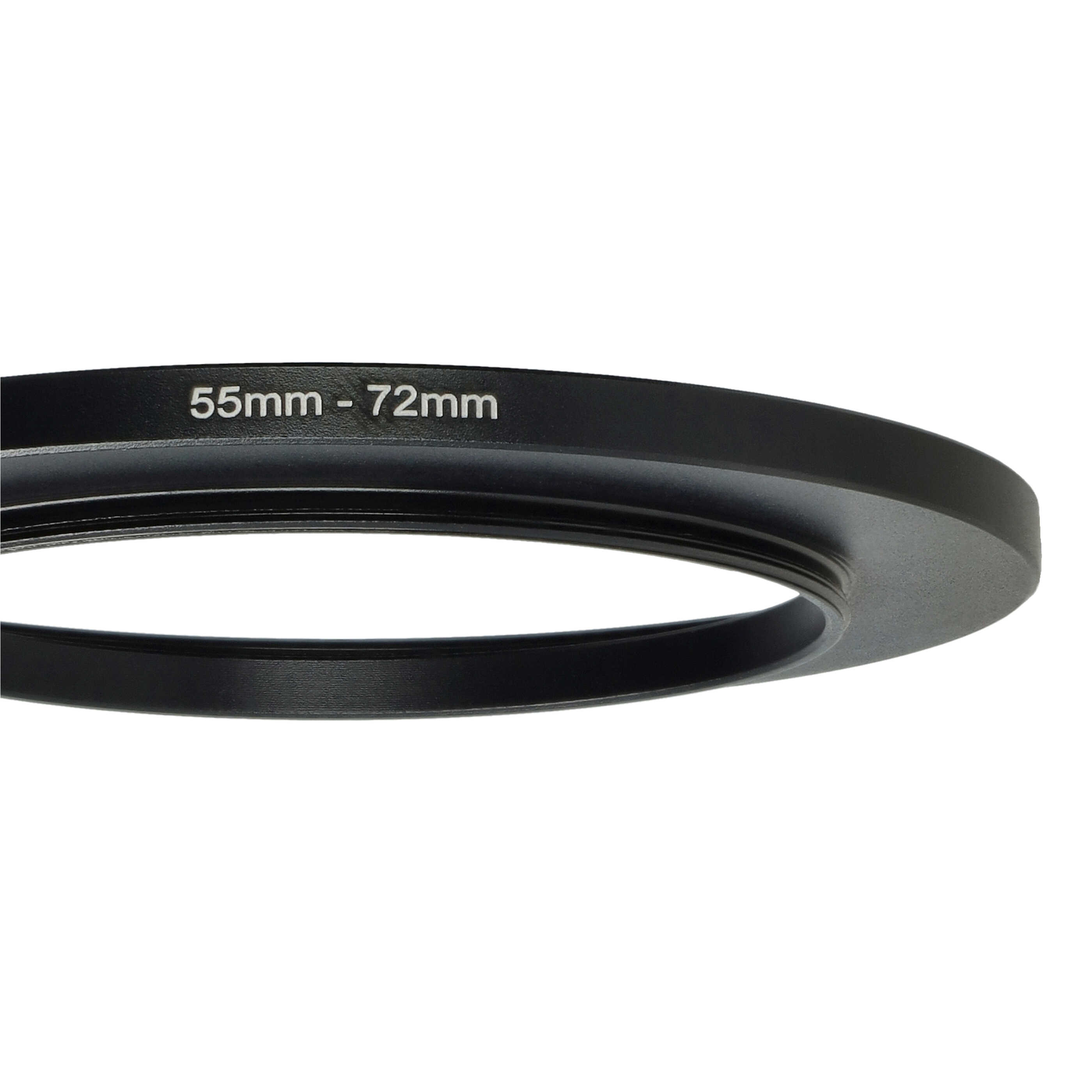 Step-Up-Ring Adapter 55 mm auf 72 mm passend für diverse Kamera-Objektive - Filteradapter