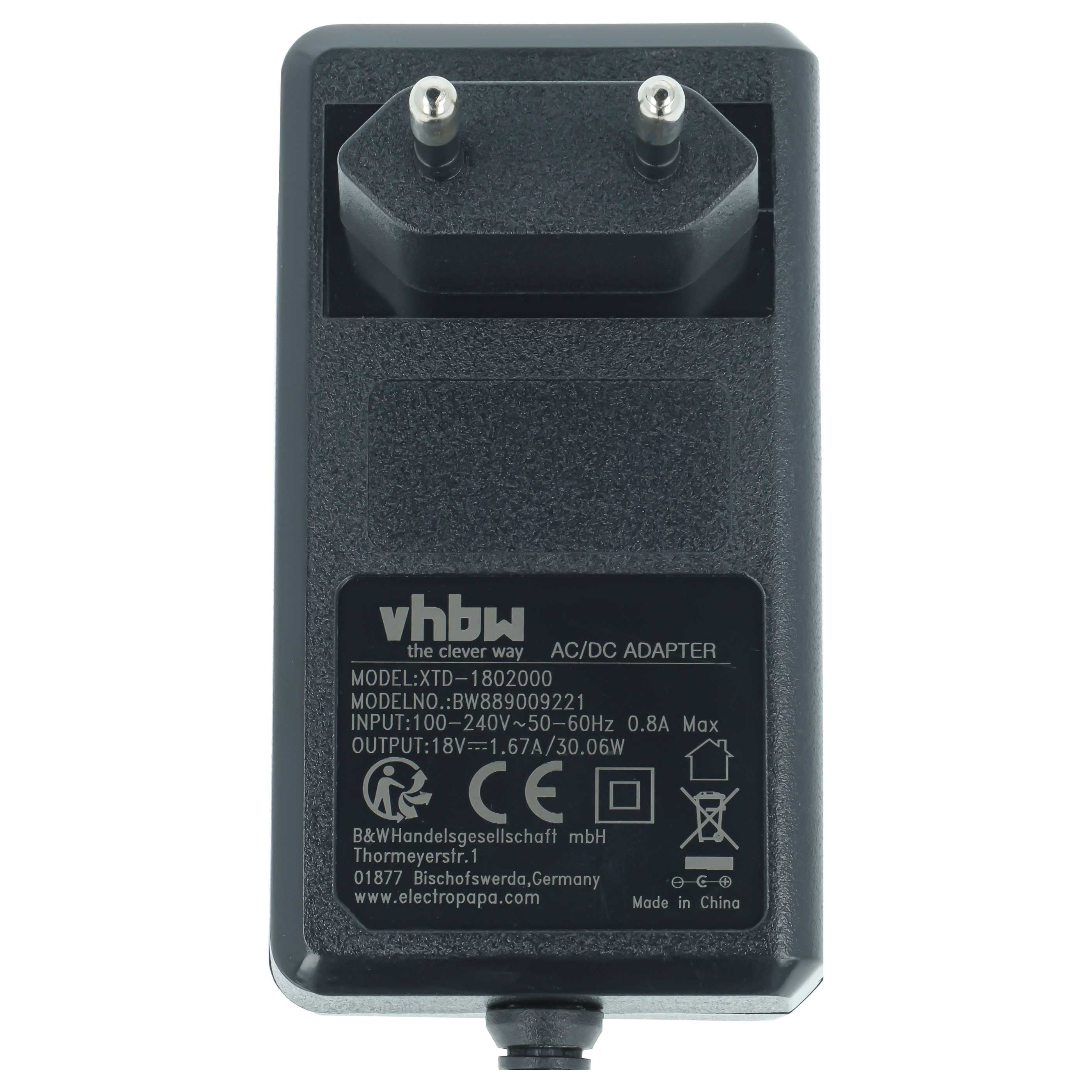 Mains Power Adapter suitable for Amazon Echo 3rd Gen, Echo Plus 2nd Gen, Echo Show 2nd Gen, Echo Show 8 Smart