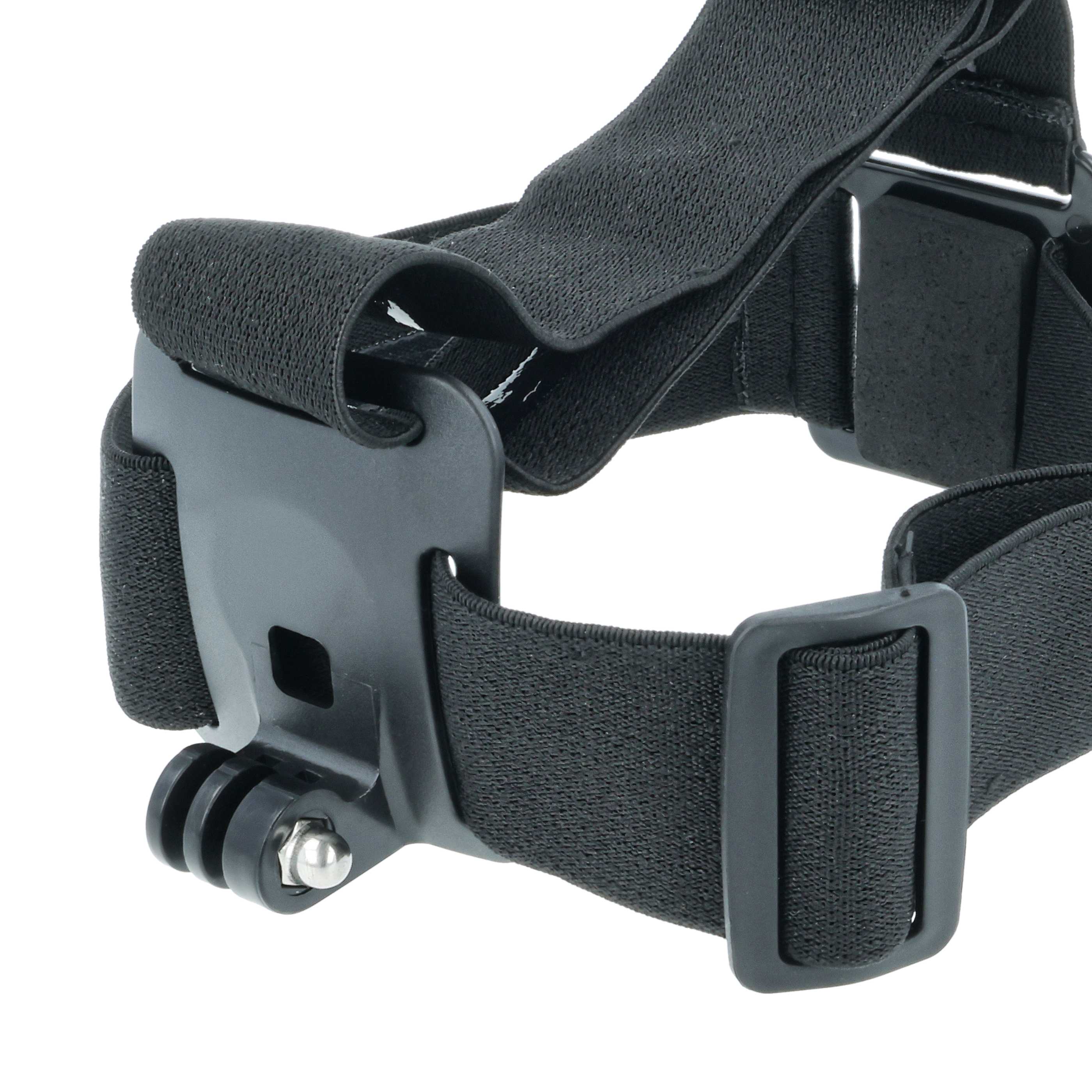 Kopfband passend für Garmin, GoPro Hero Action-Cam u.a. - Mit Antirutschbeschichtung, Schwarz