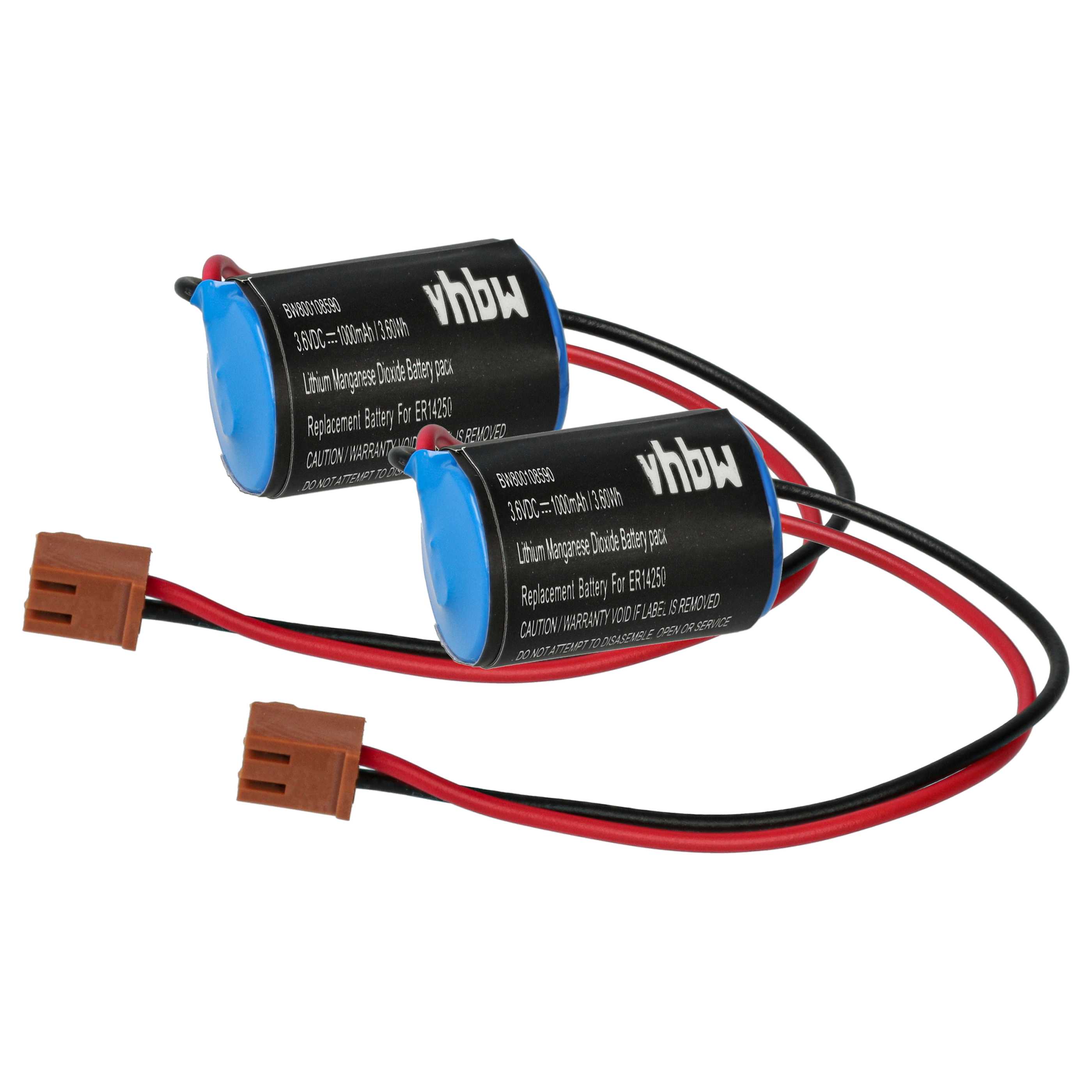 2x Akumulator do PLC programowalnego sterownika zamiennik Omron CPM2A-BAT01 - 1000 mAh 3,6 V Li-Ion