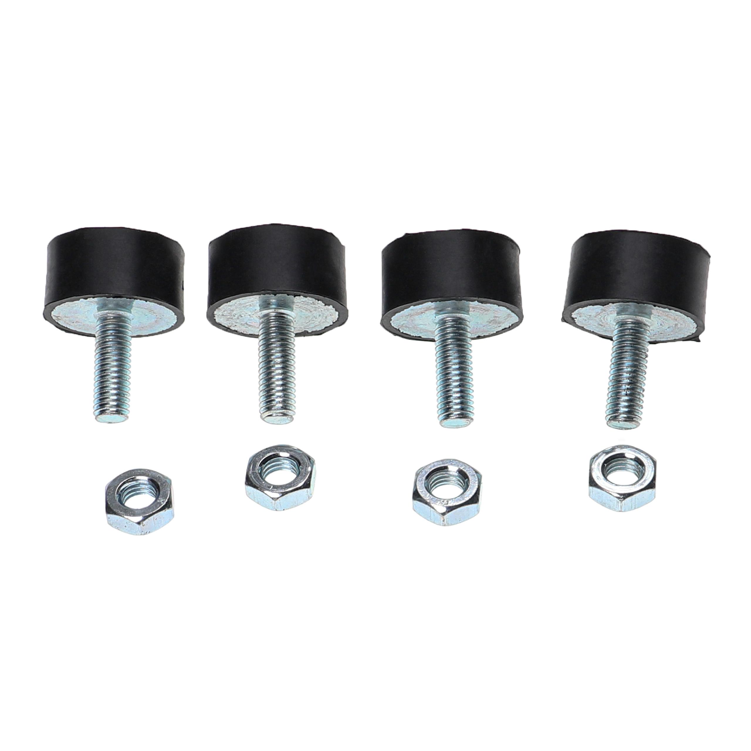 4x Vibration Dampers - Rubber Buffers M8