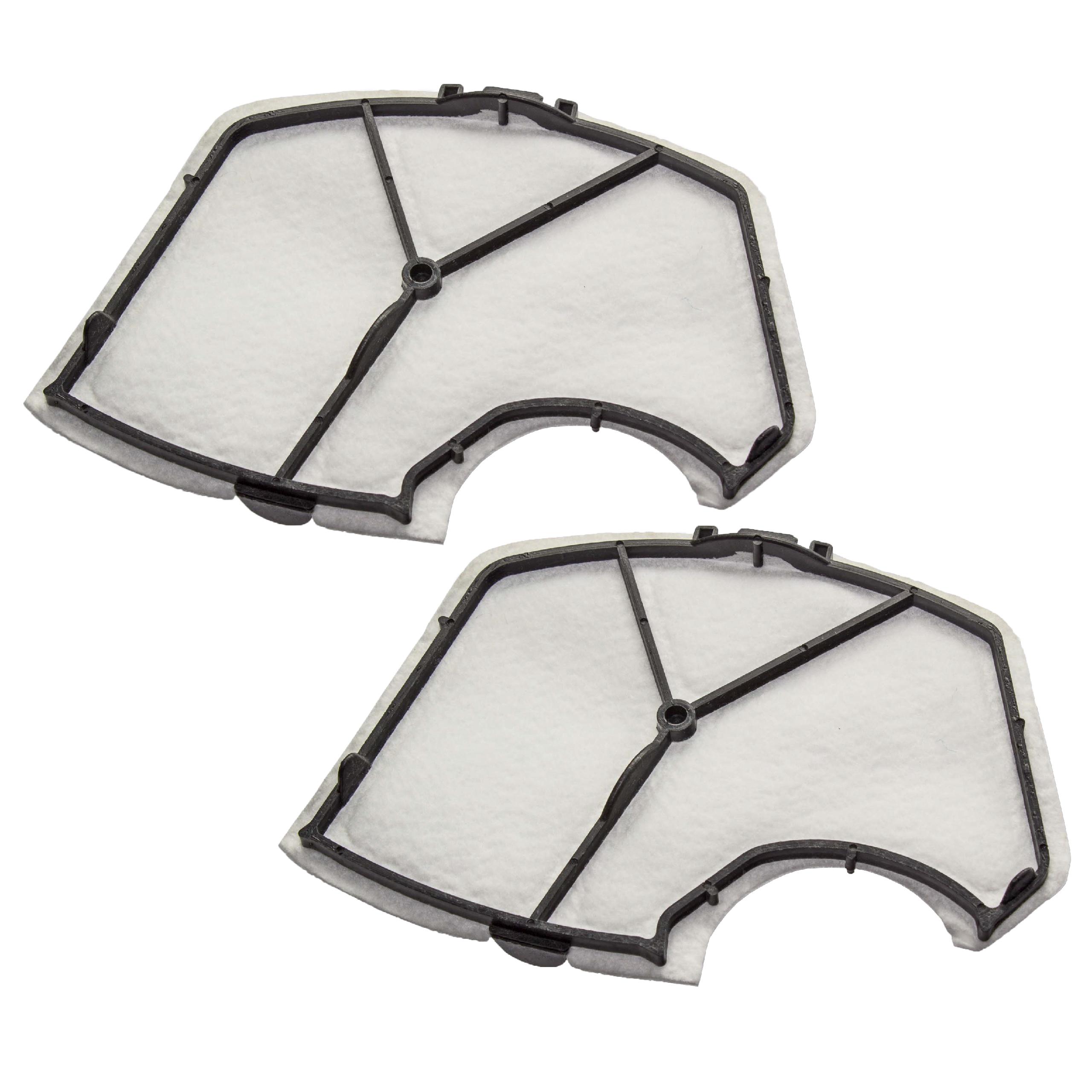 2x Filtermotor filter suitable for Vorwerk Kobold VK140, VK150, 140, 150 Vacuum Cleaner, 10.3 x 14.3 cm