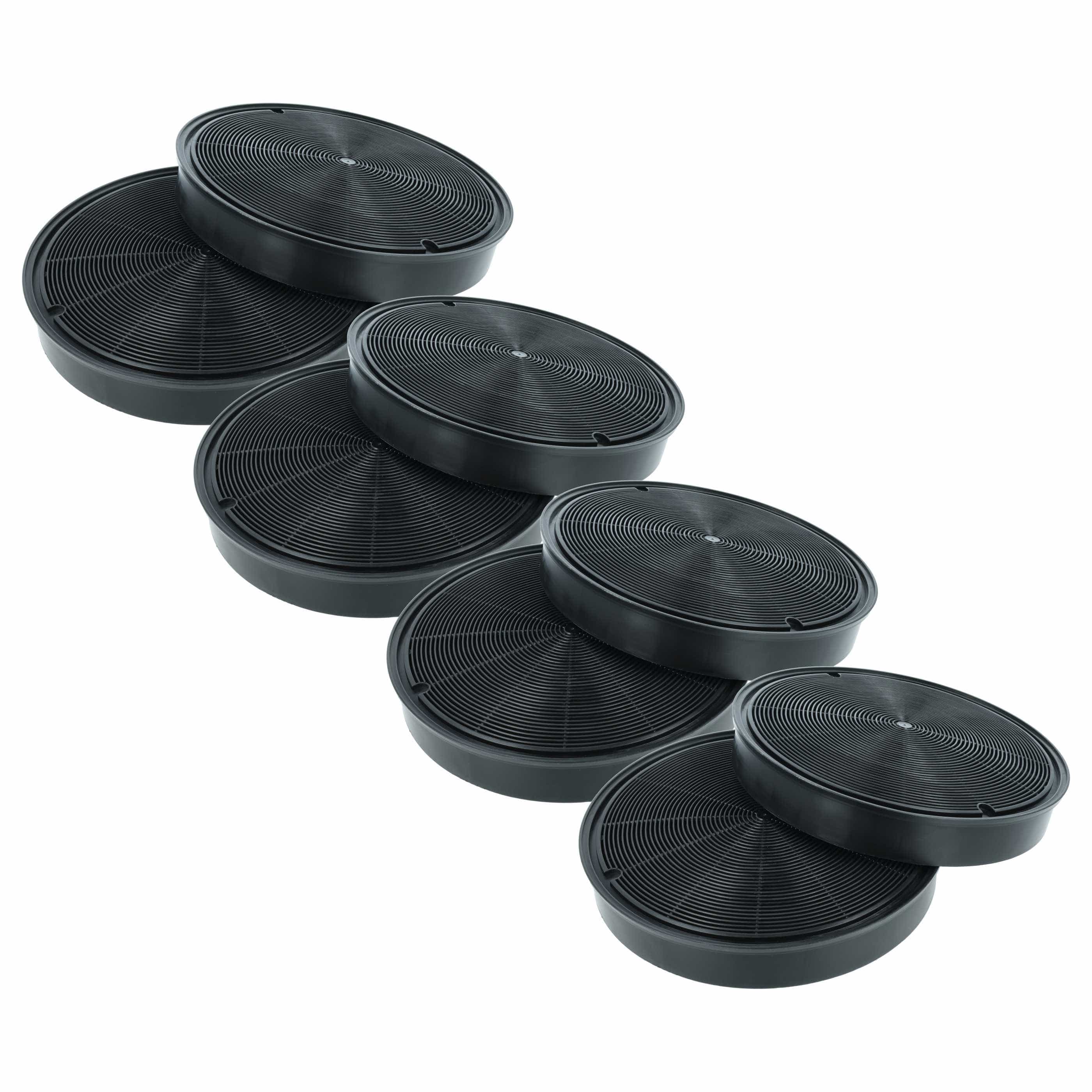 8x Filtres à charbon actif remplace AEG AS-AZKF080, EFF62, 8718868949578, E3CFF62, F196 pour hotte Zanussi