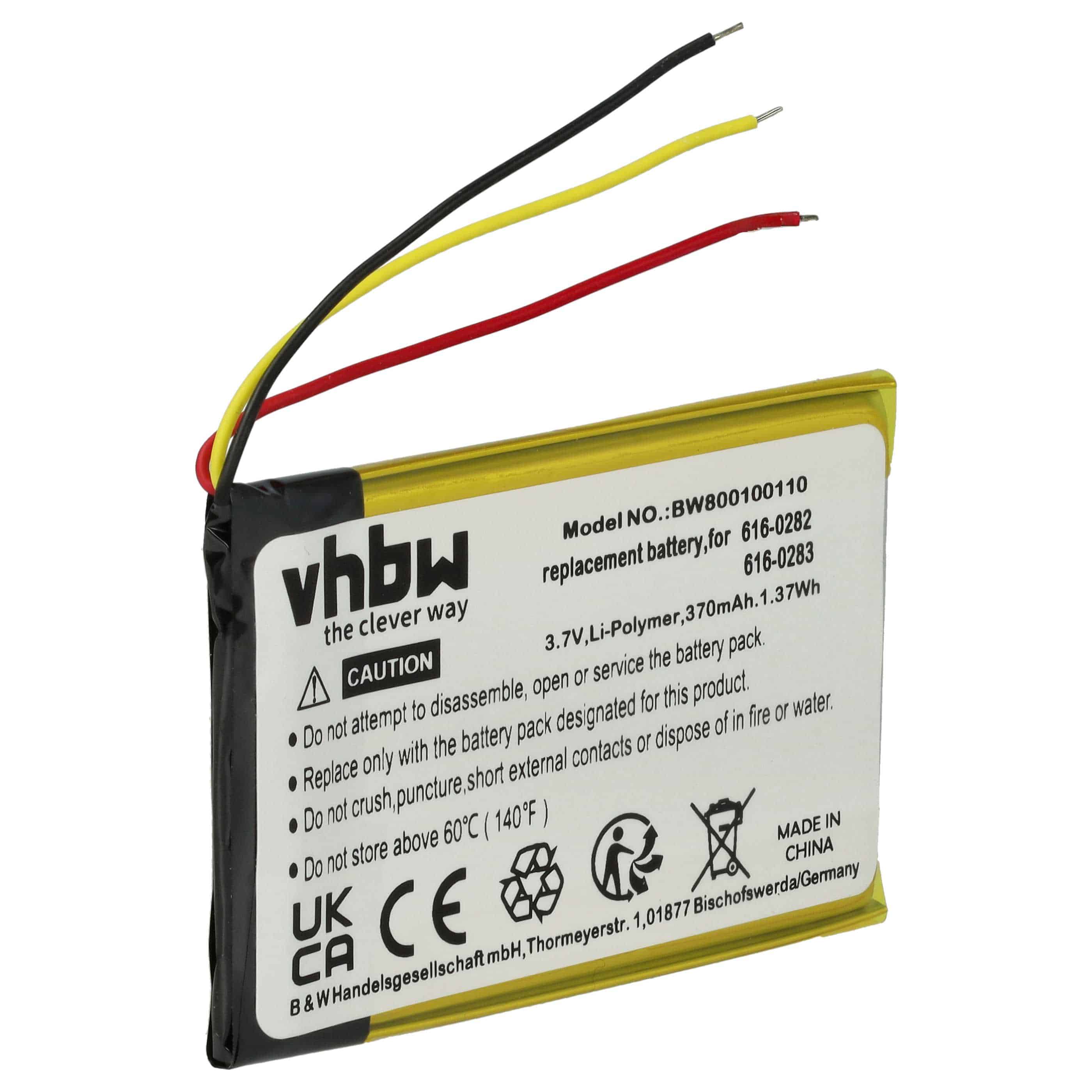 MP3-Player-Akku als Ersatz für Apple 616-0283, 616-0287, 616-0282, 616-0292 für Apple - 400mAh 3,7V Li-Polymer