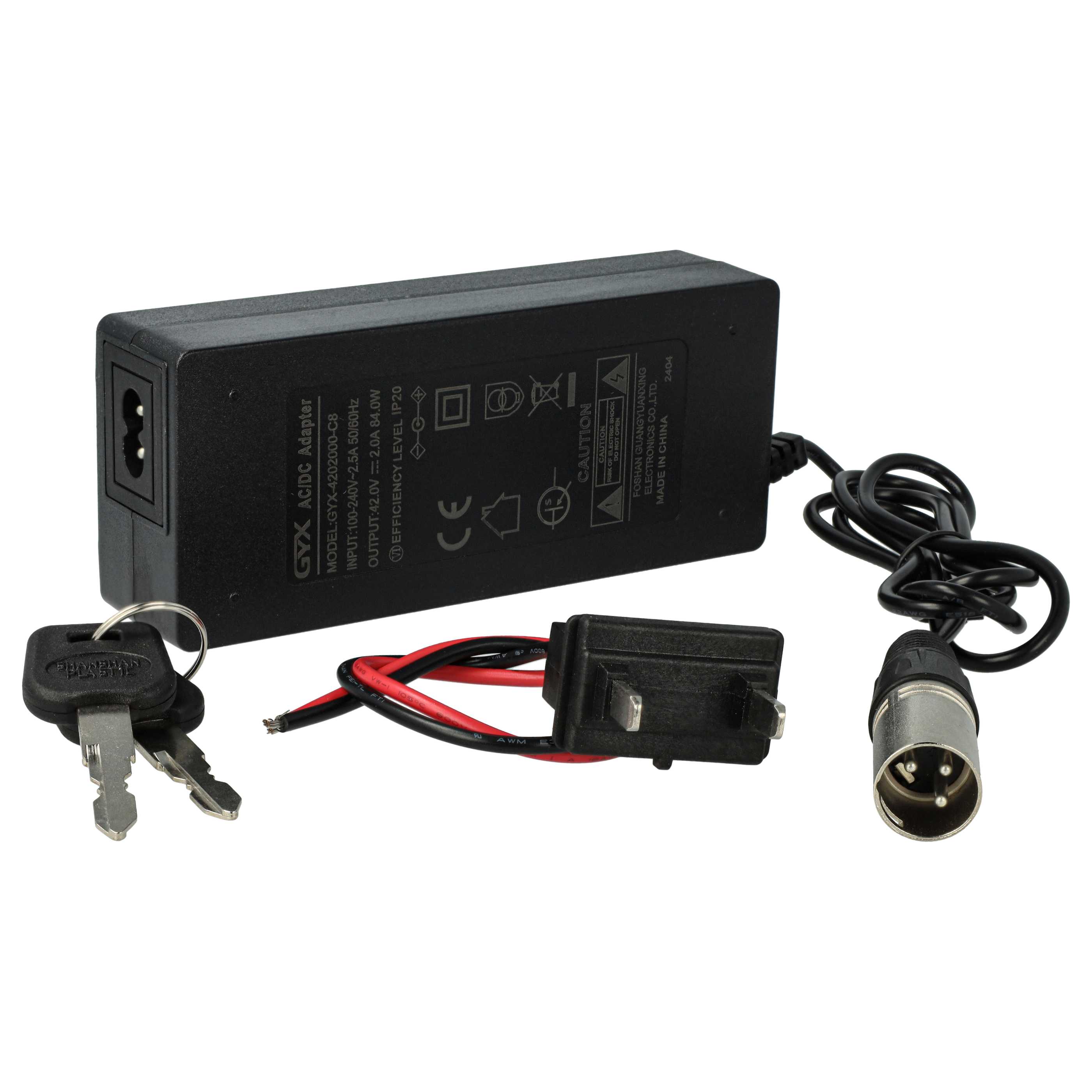 E-Bike Seat Tube Replacement Battery - 12 Ah 36 V Li-Ion incl. charger, incl. Charger