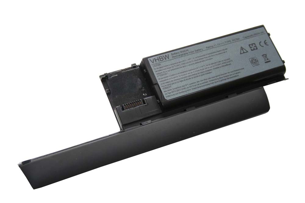 Notebook Battery Replacement for Dell 0JD606, 0JD605, 0GD787, 0GD775, 0DU158 - 6600mAh 11.1V Li-Ion, black