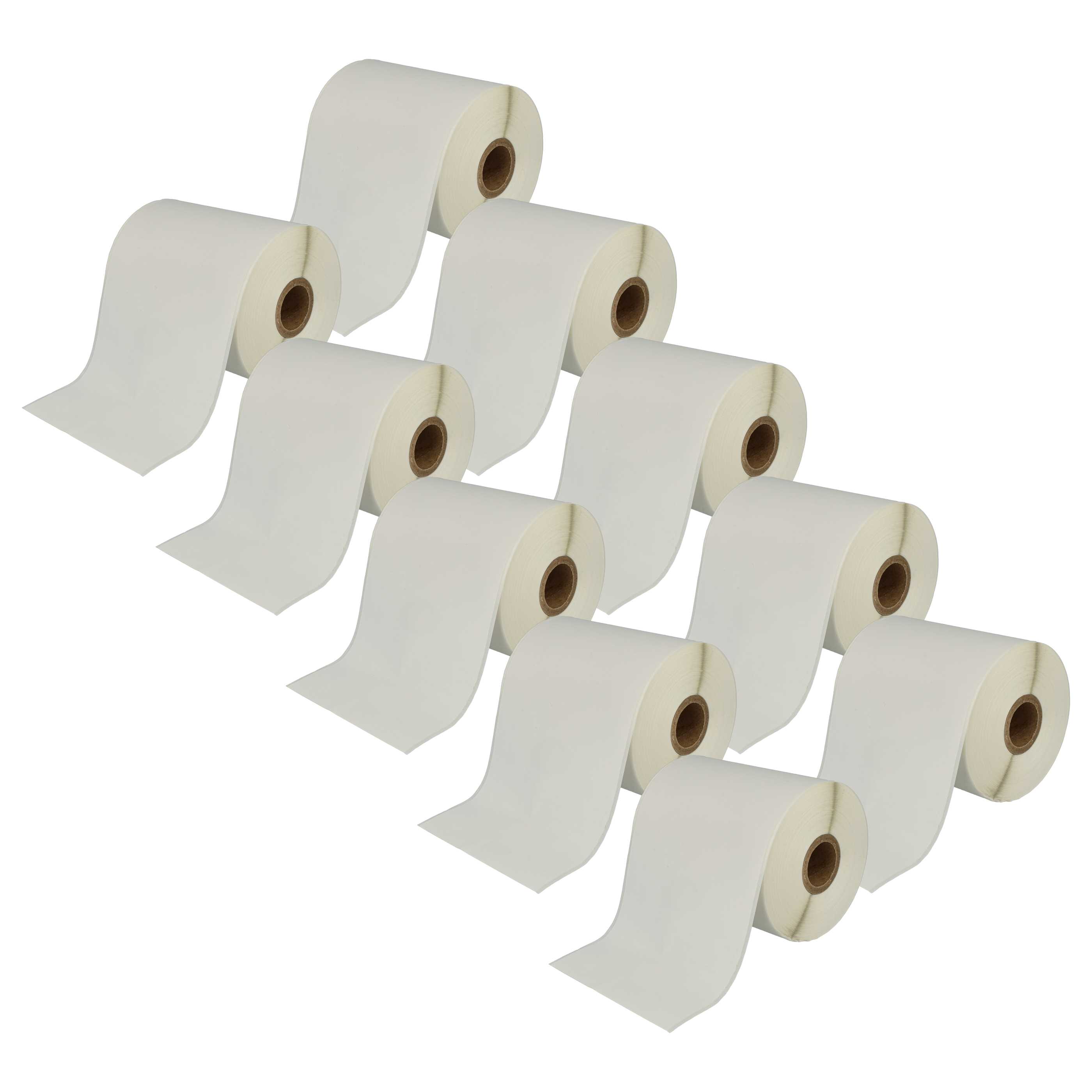 10x Label Roll replaces Brother RD-S01E2 Labeller - 102 mm x 44.3 m