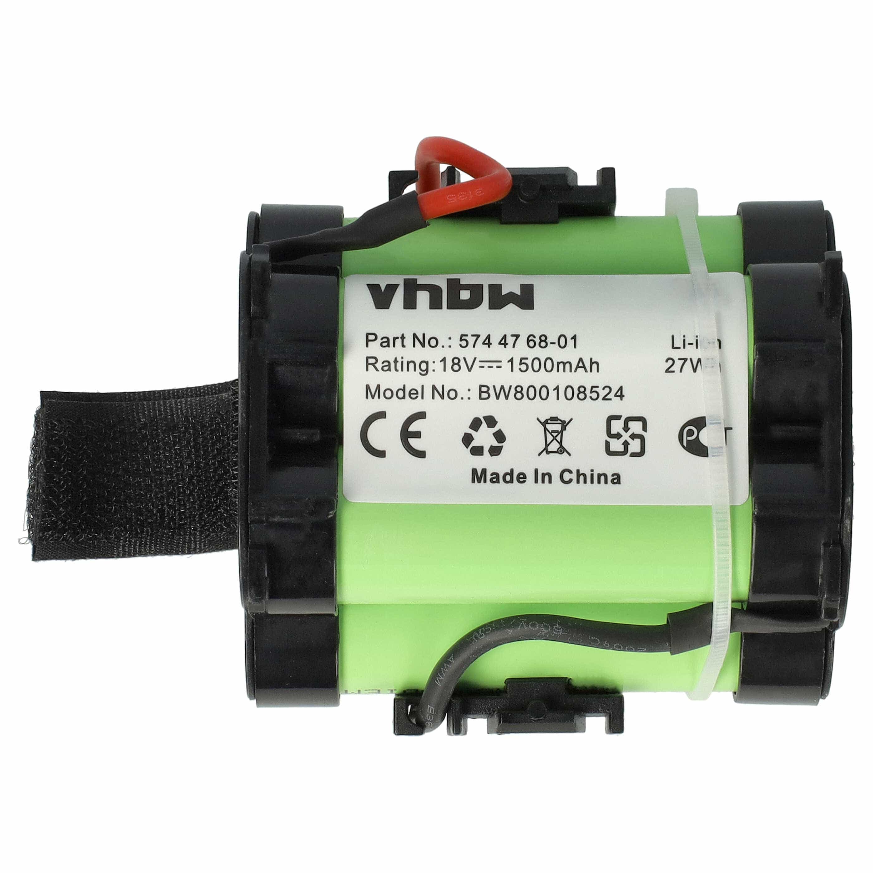 Batterie pour Gardena R40Li / Husqvarna Automower / Flymo 1200R pour outil de jardinage - 1500mAh 18V Li-ion