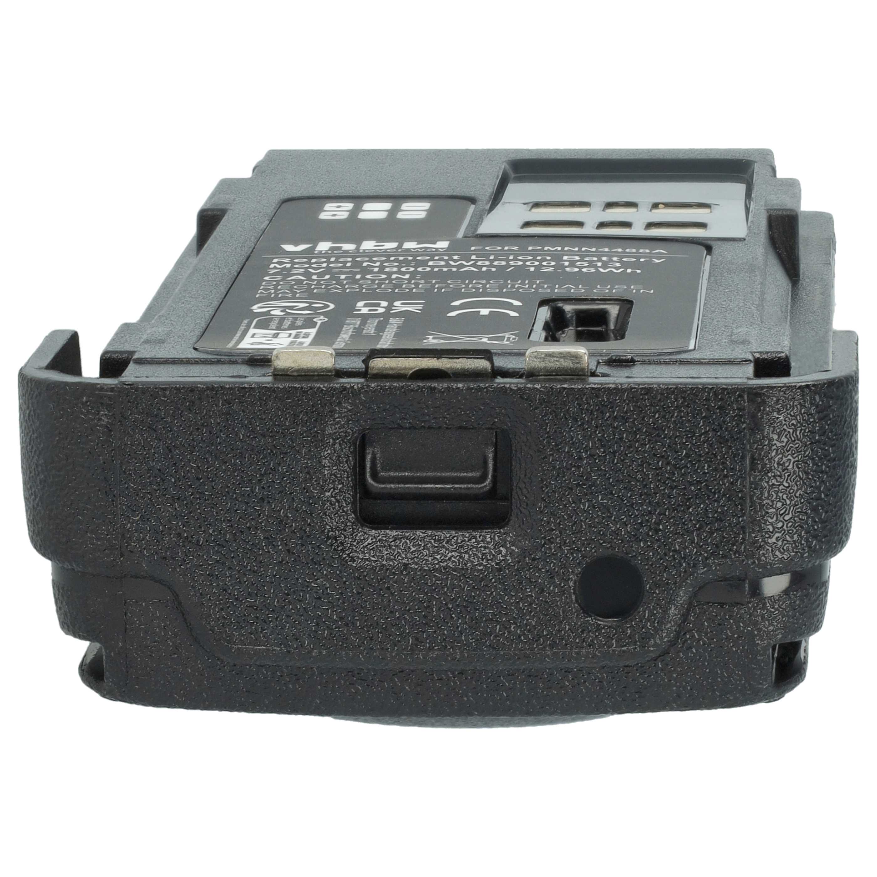 Radio 10x Battery replaces Motorola PMNN4415AR, PMNN4415, PMNN441 - 1800 mAh 7.4 V Li-Ion + Belt Clip