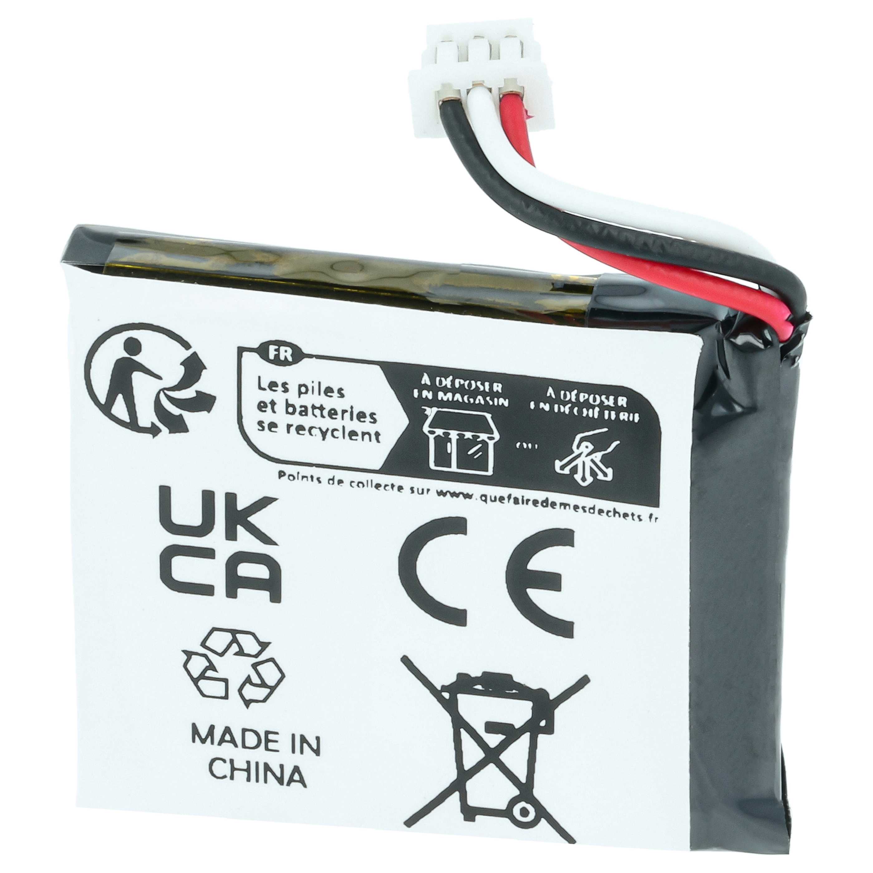 Batteria sostituisce Logitech L/N: 1109, AHB472625PST, 533-000067 per auricolari cuffie - 230mAh 3,7V Li-Poly