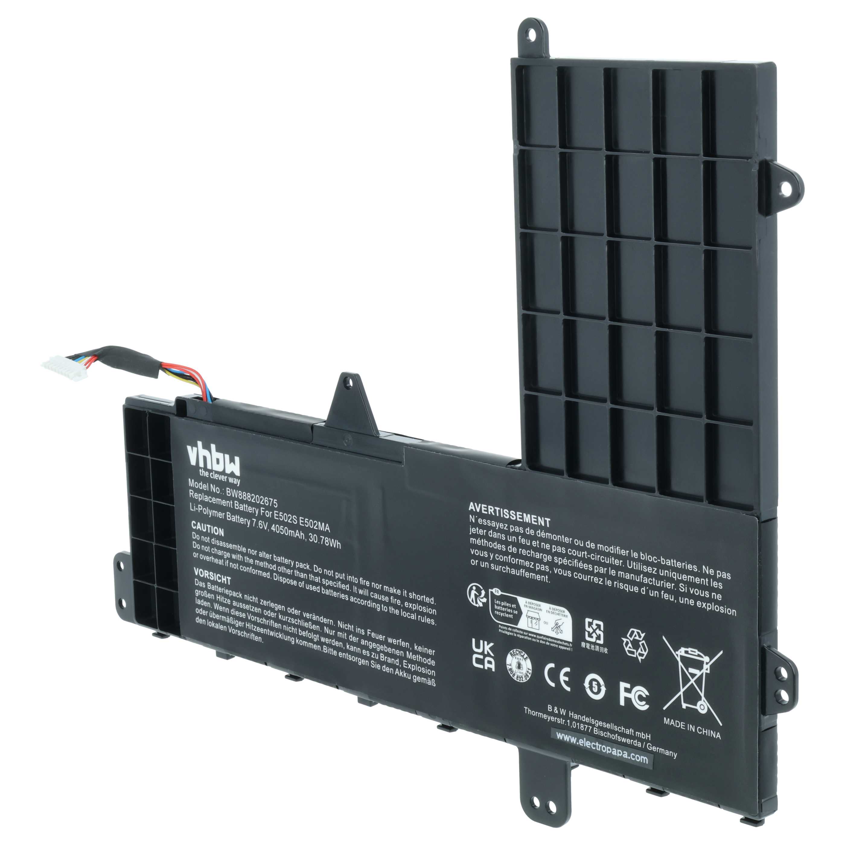 Akumulator do laptopa zamiennik Asus 0B200-01430700, 0B200-01430600, 0B200-01430800 - 4050 mAh 7,6 V LiPo