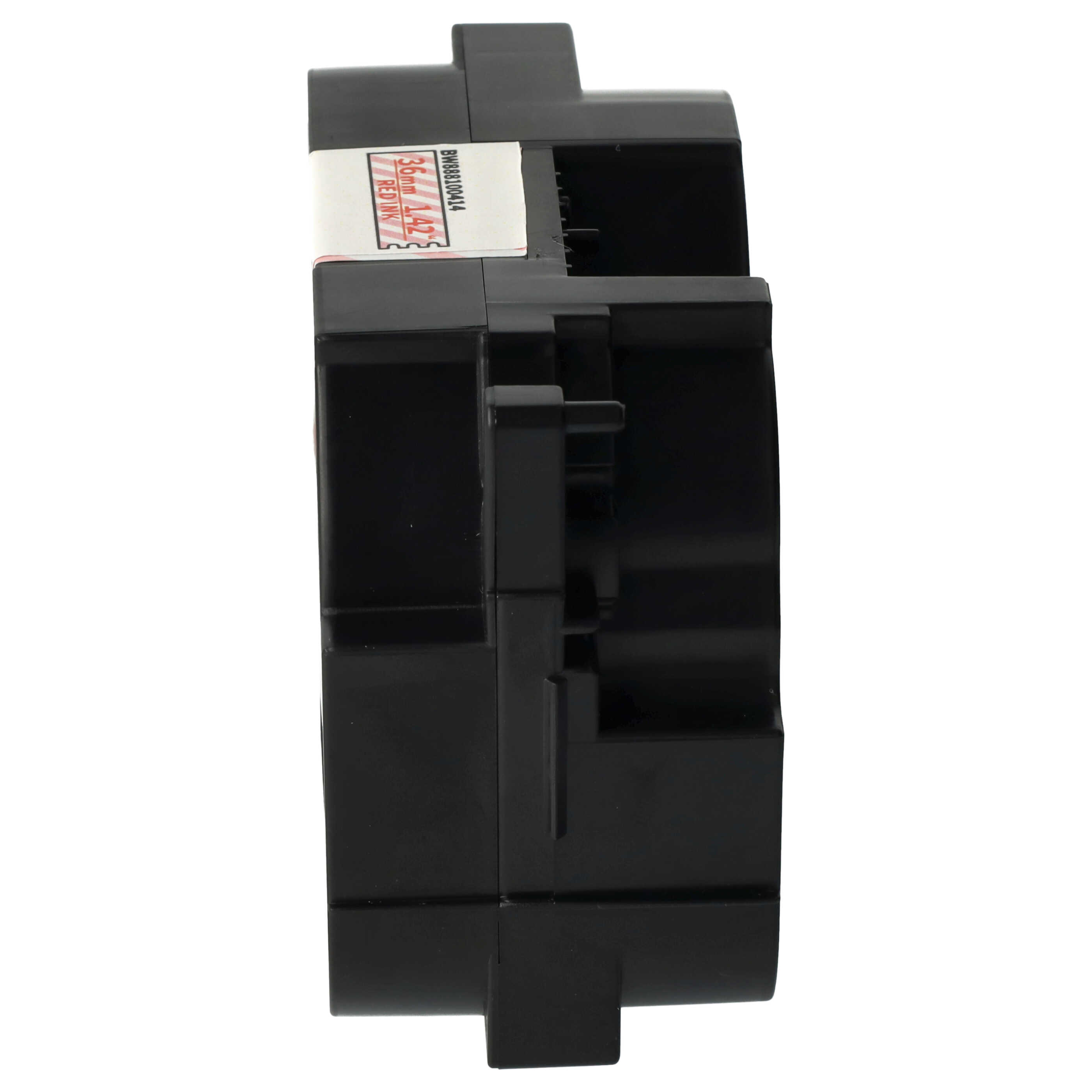 Label Tape replaces Brother TZE-162 - 36 mm Red to Transparent