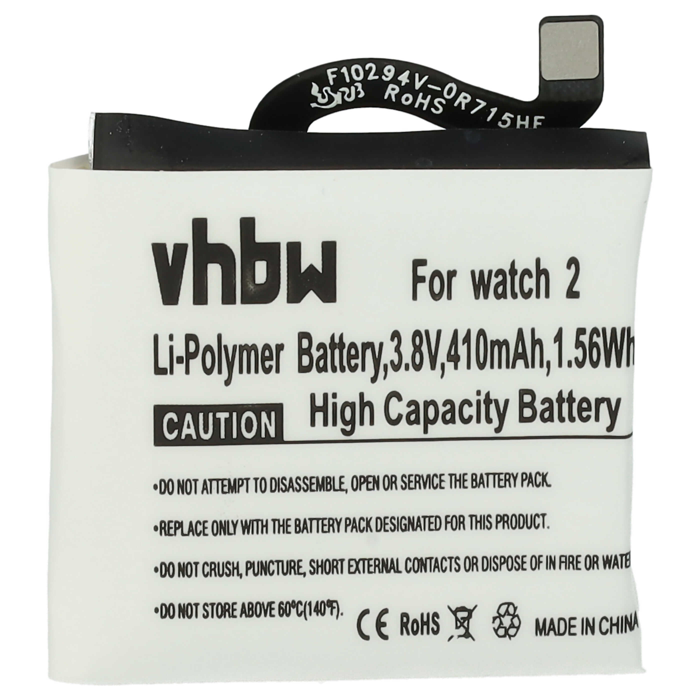 Smartwatch Battery Replacement for Huawei HB512627ECW, 1ICP5/26/27 - 410mAh 3.8V Li-polymer + Tools